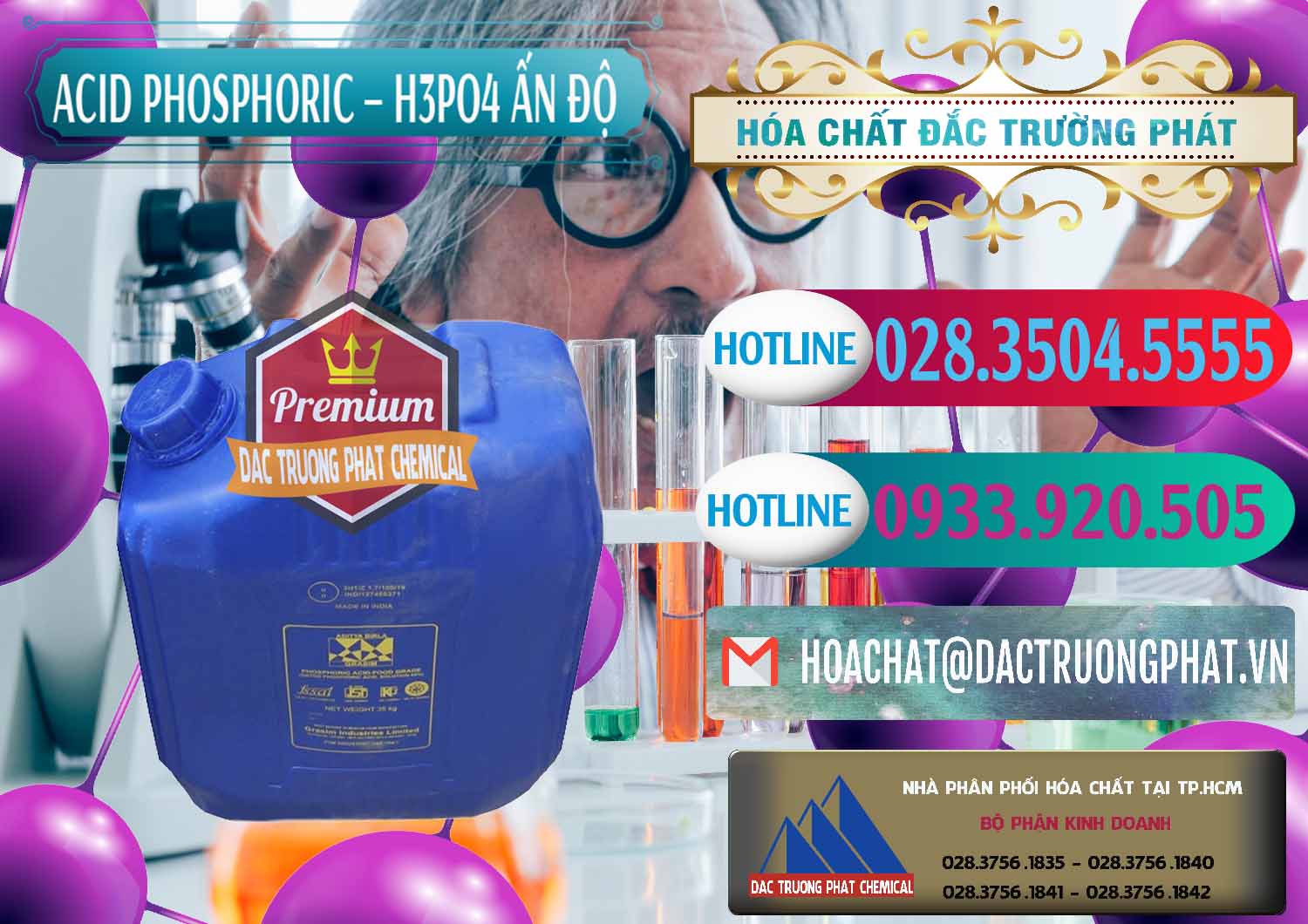 Đơn vị cung ứng và bán Axit Phosphoric H3PO4 85% Ấn Độ - 0350 - Nơi cung cấp ( nhập khẩu ) hóa chất tại TP.HCM - truongphat.vn