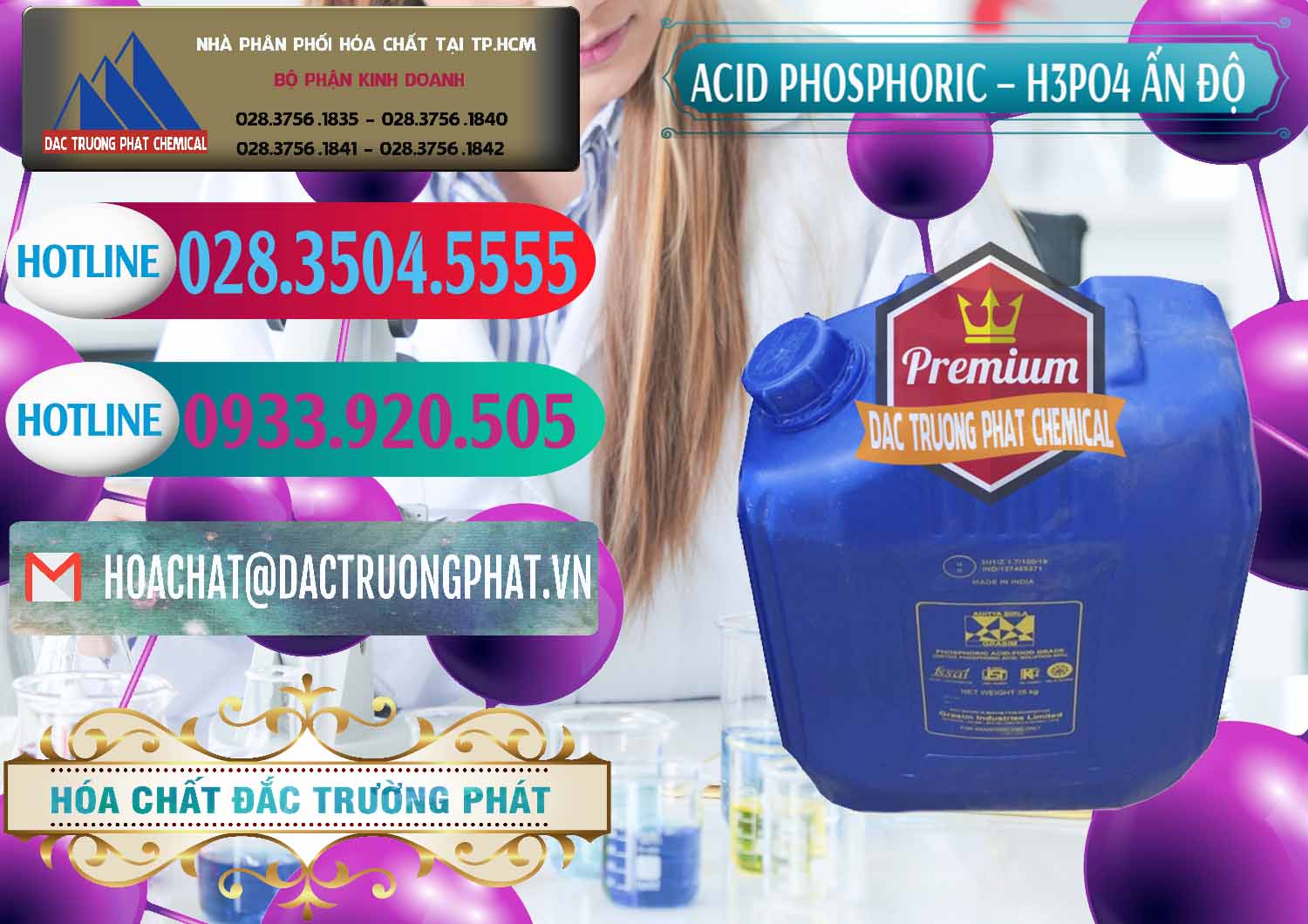 Cty chuyên bán & phân phối Axit Phosphoric H3PO4 85% Ấn Độ - 0350 - Cty chuyên cung cấp _ kinh doanh hóa chất tại TP.HCM - truongphat.vn