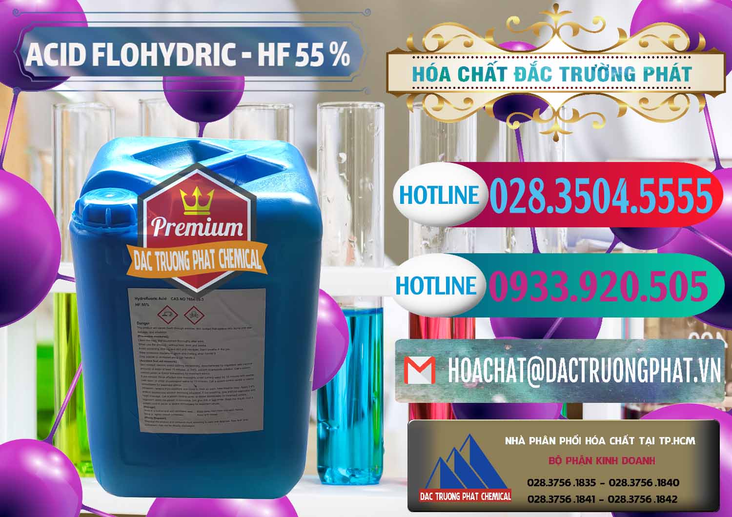 Công ty chuyên bán _ cung ứng Axit HF - Acid HF 55% Can Xanh Trung Quốc China - 0080 - Cty phân phối - kinh doanh hóa chất tại TP.HCM - truongphat.vn