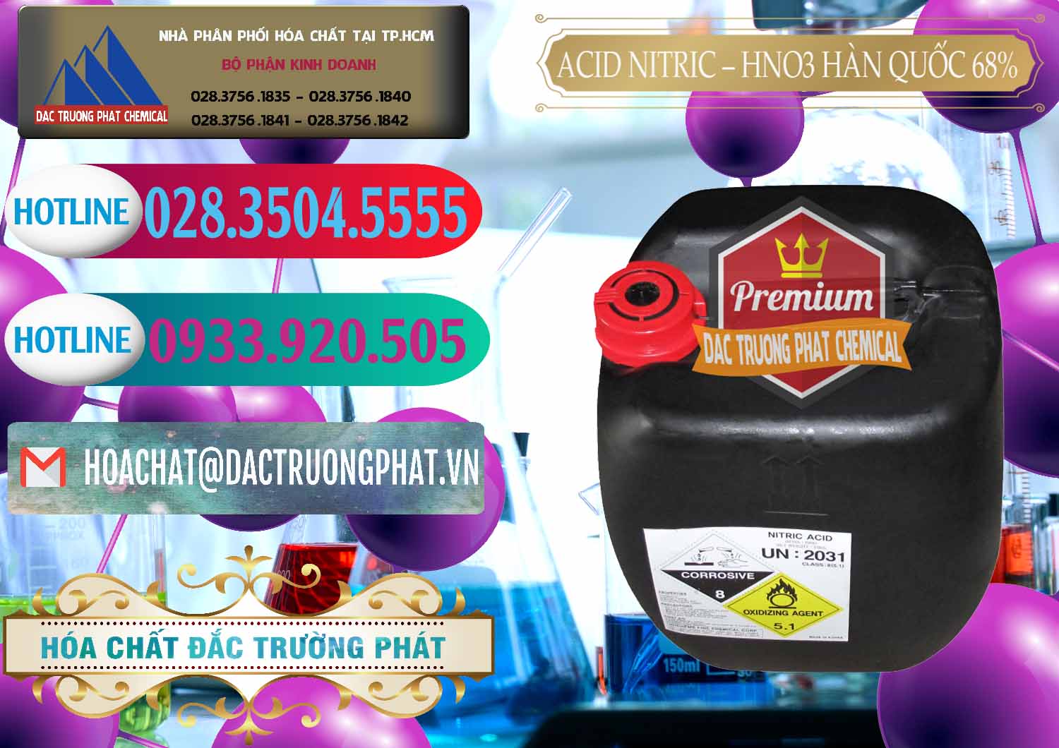 Bán _ cung cấp Acid Nitric – Axit Nitric HNO3 68% Huchem Hàn Quốc Korea - 0030 - Cty bán - phân phối hóa chất tại TP.HCM - truongphat.vn