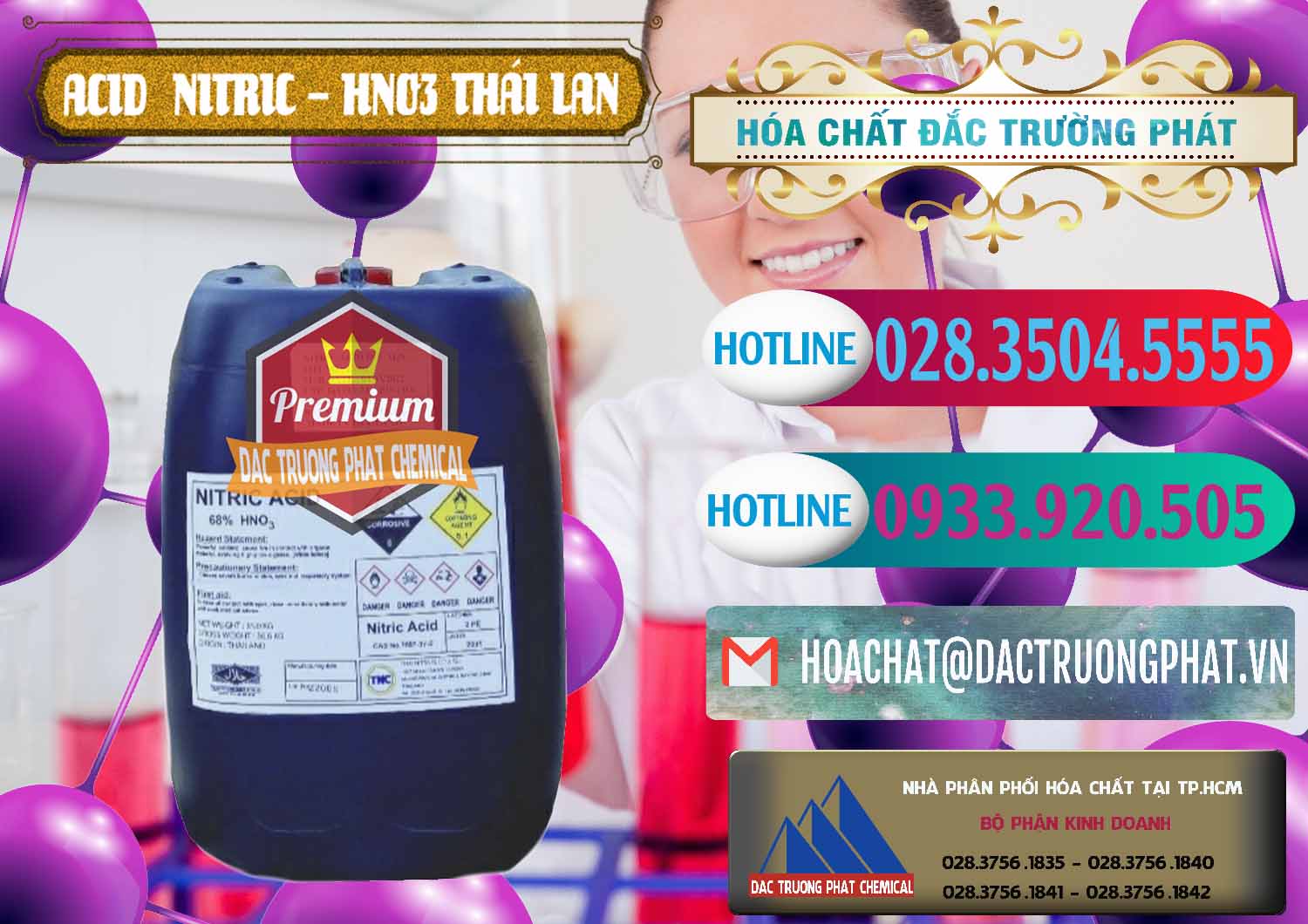 Nơi cung ứng và bán Acid Nitric – Axit Nitric HNO3 Thái Lan Thailand - 0344 - Nơi chuyên kinh doanh ( cung cấp ) hóa chất tại TP.HCM - truongphat.vn
