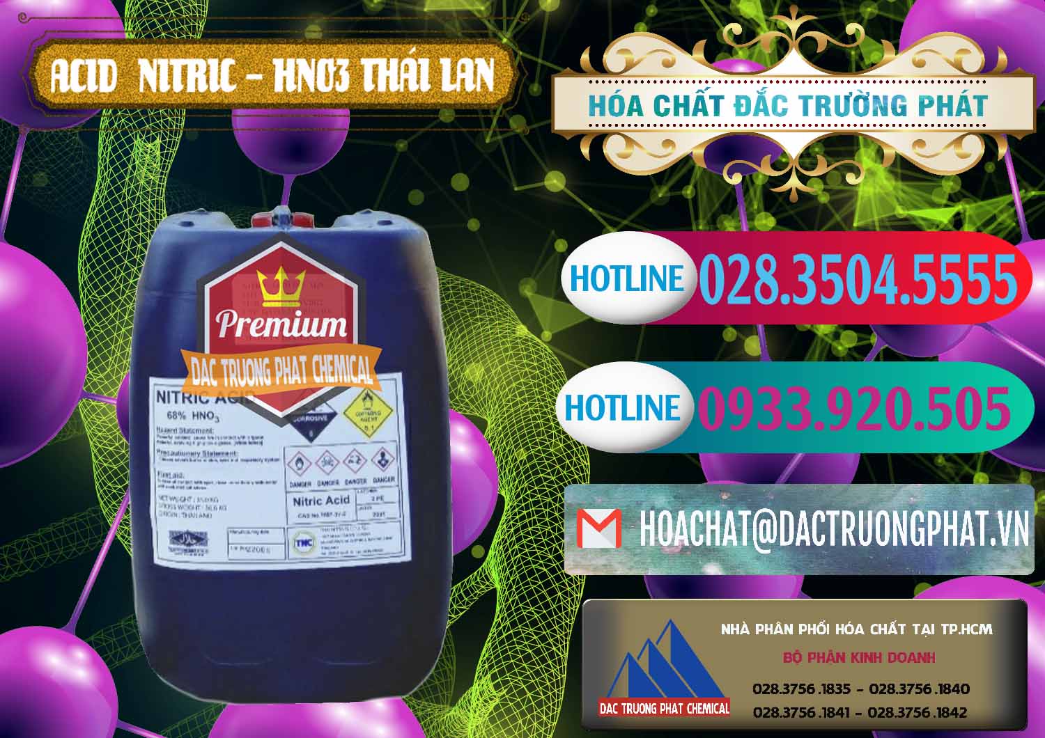 Đơn vị chuyên bán & phân phối Acid Nitric – Axit Nitric HNO3 Thái Lan Thailand - 0344 - Chuyên cung cấp và nhập khẩu hóa chất tại TP.HCM - truongphat.vn