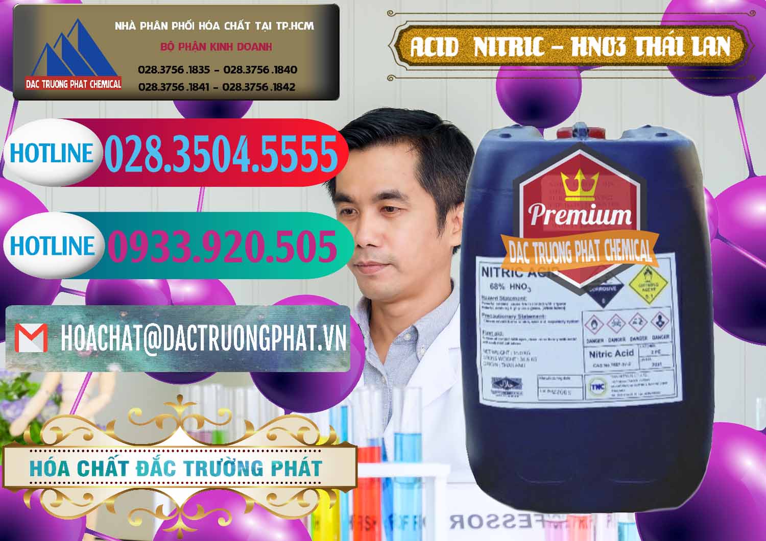 Cty chuyên bán _ phân phối Acid Nitric – Axit Nitric HNO3 Thái Lan Thailand - 0344 - Bán _ phân phối hóa chất tại TP.HCM - truongphat.vn