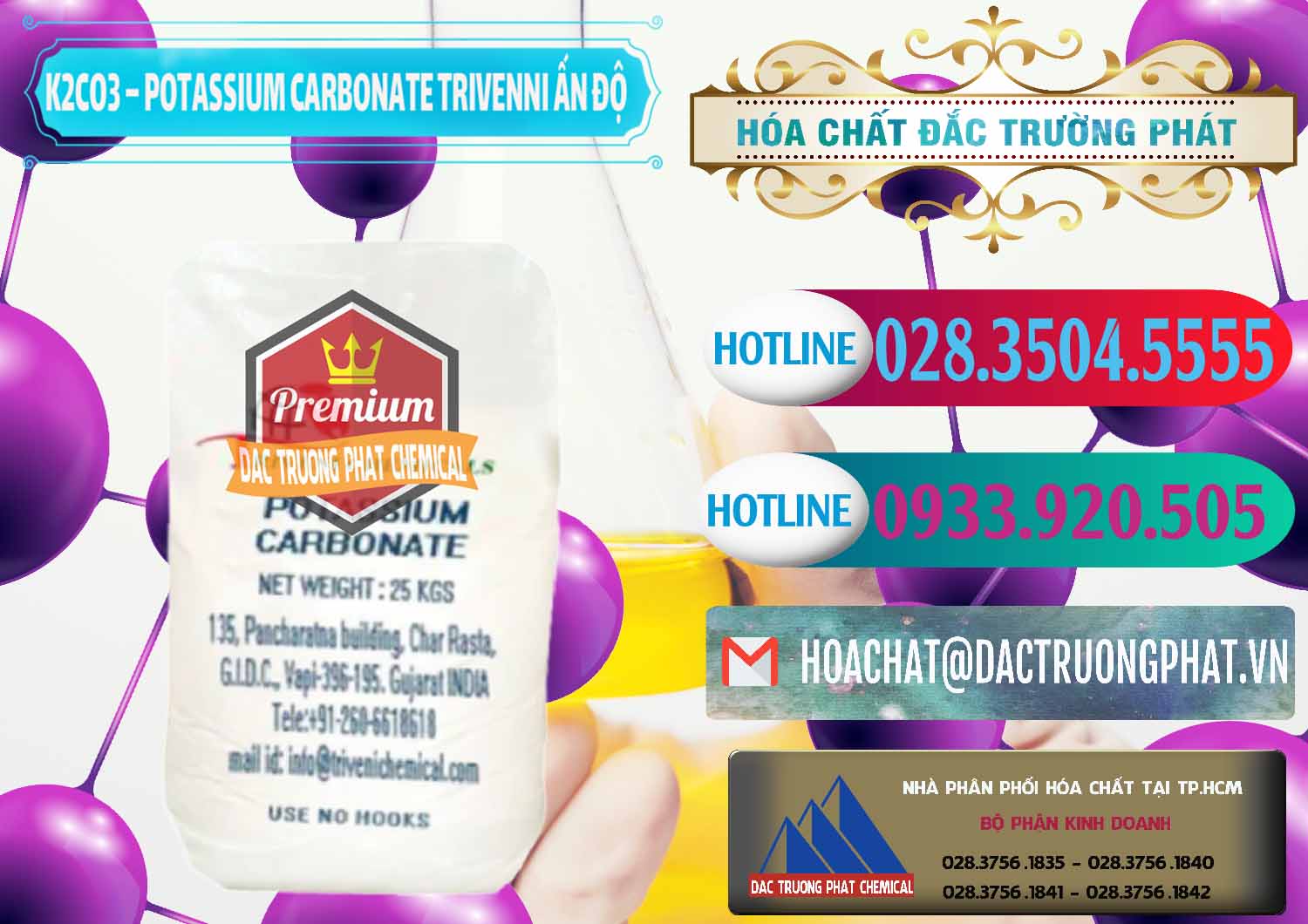 Nơi cung cấp _ bán K2Co3 – Potassium Carbonate Trivenni Ấn Độ India - 0473 - Cty chuyên nhập khẩu _ phân phối hóa chất tại TP.HCM - truongphat.vn