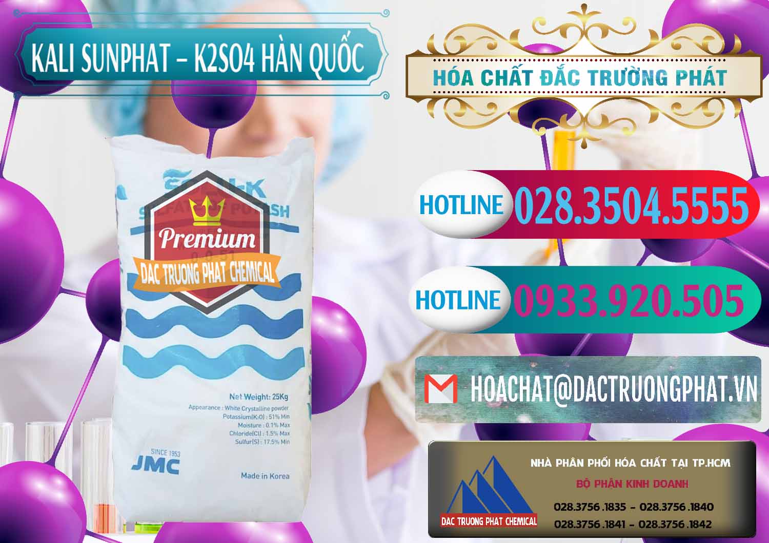 Nơi kinh doanh _ bán Kali Sunphat – K2SO4 Hàn Quốc Korea - 0410 - Đơn vị kinh doanh _ phân phối hóa chất tại TP.HCM - truongphat.vn