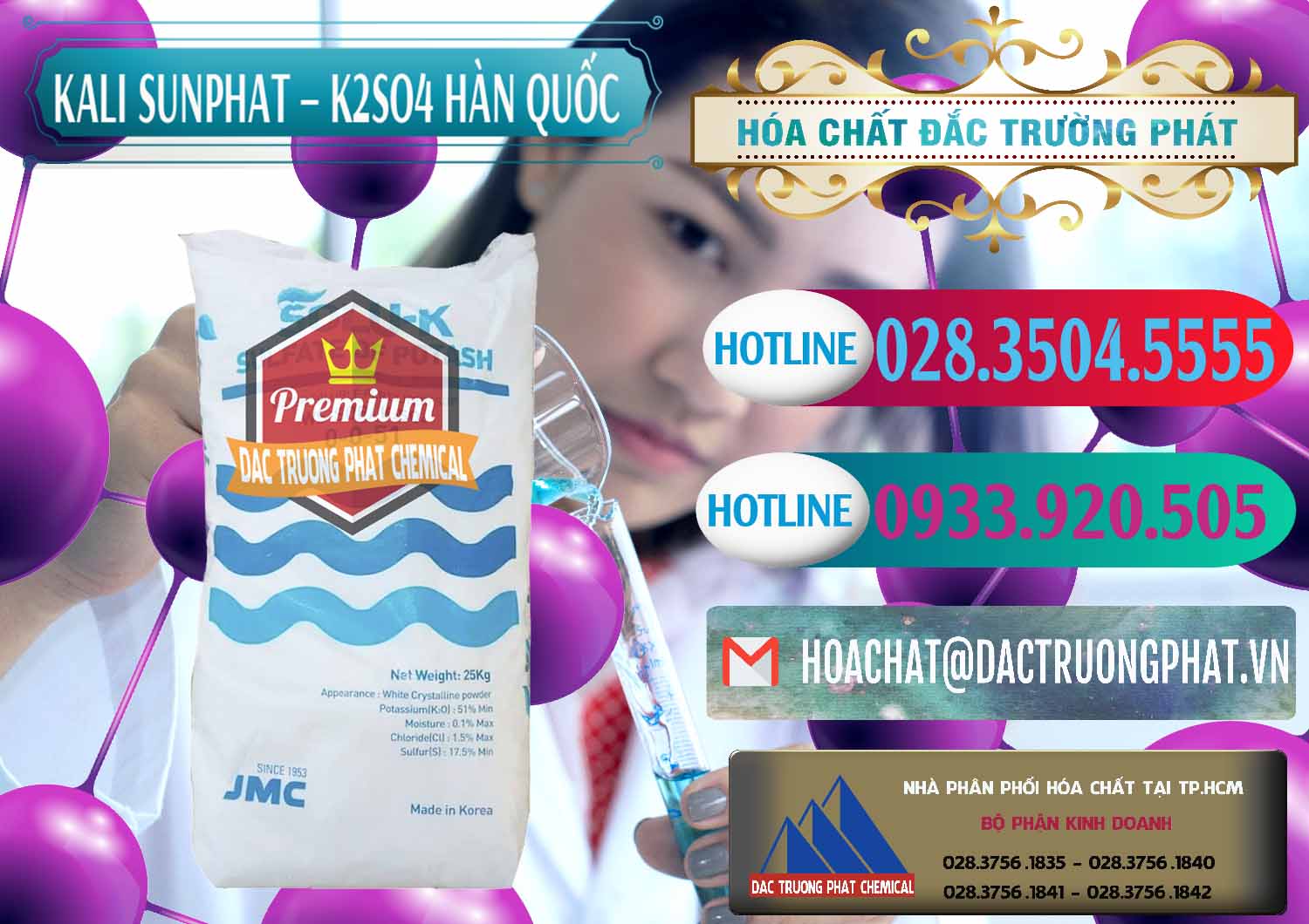 Công ty chuyên phân phối _ bán Kali Sunphat – K2SO4 Hàn Quốc Korea - 0410 - Đơn vị cung cấp và kinh doanh hóa chất tại TP.HCM - truongphat.vn
