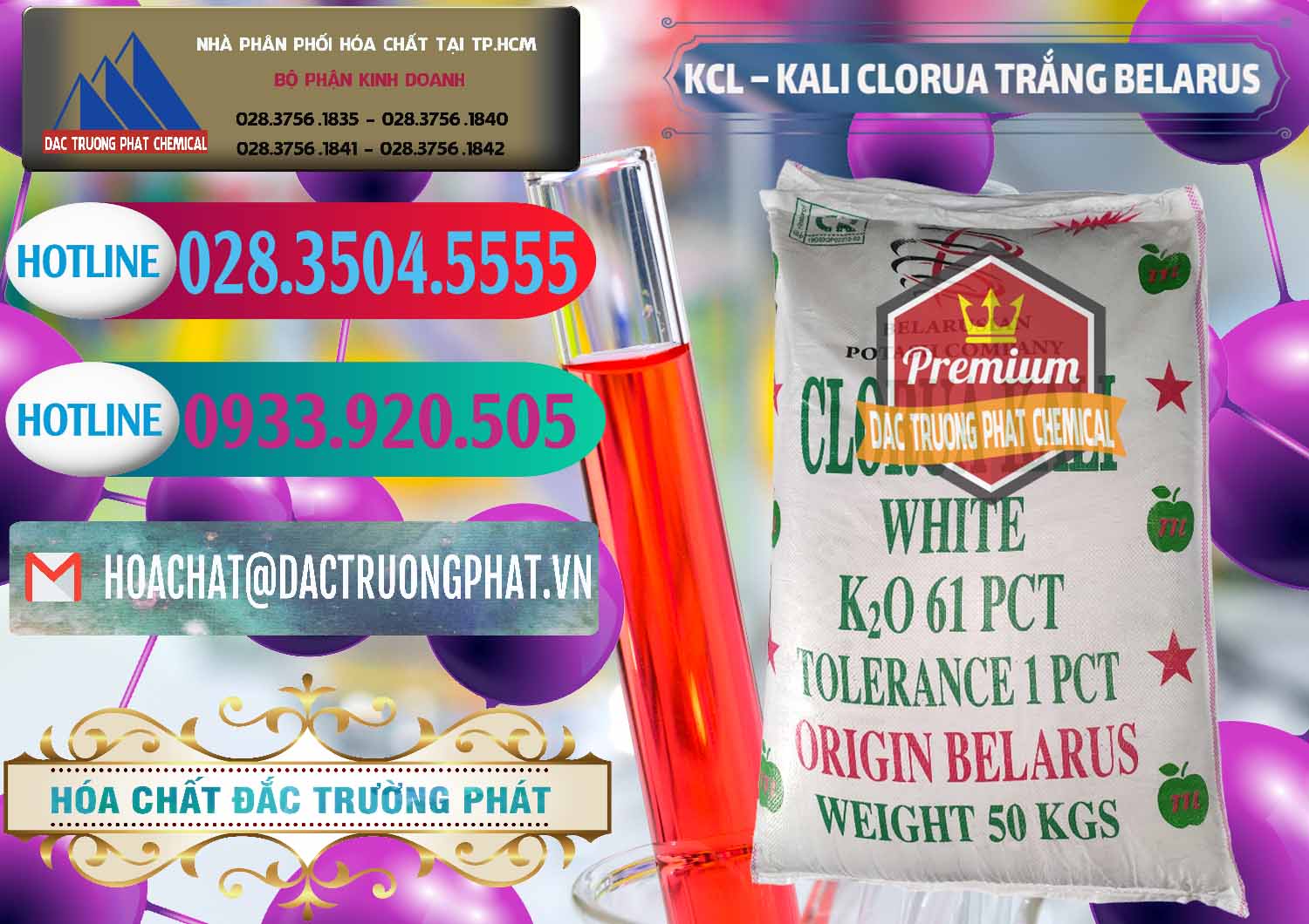 Chuyên nhập khẩu & bán KCL – Kali Clorua Trắng Belarus - 0085 - Chuyên cung cấp ( nhập khẩu ) hóa chất tại TP.HCM - truongphat.vn