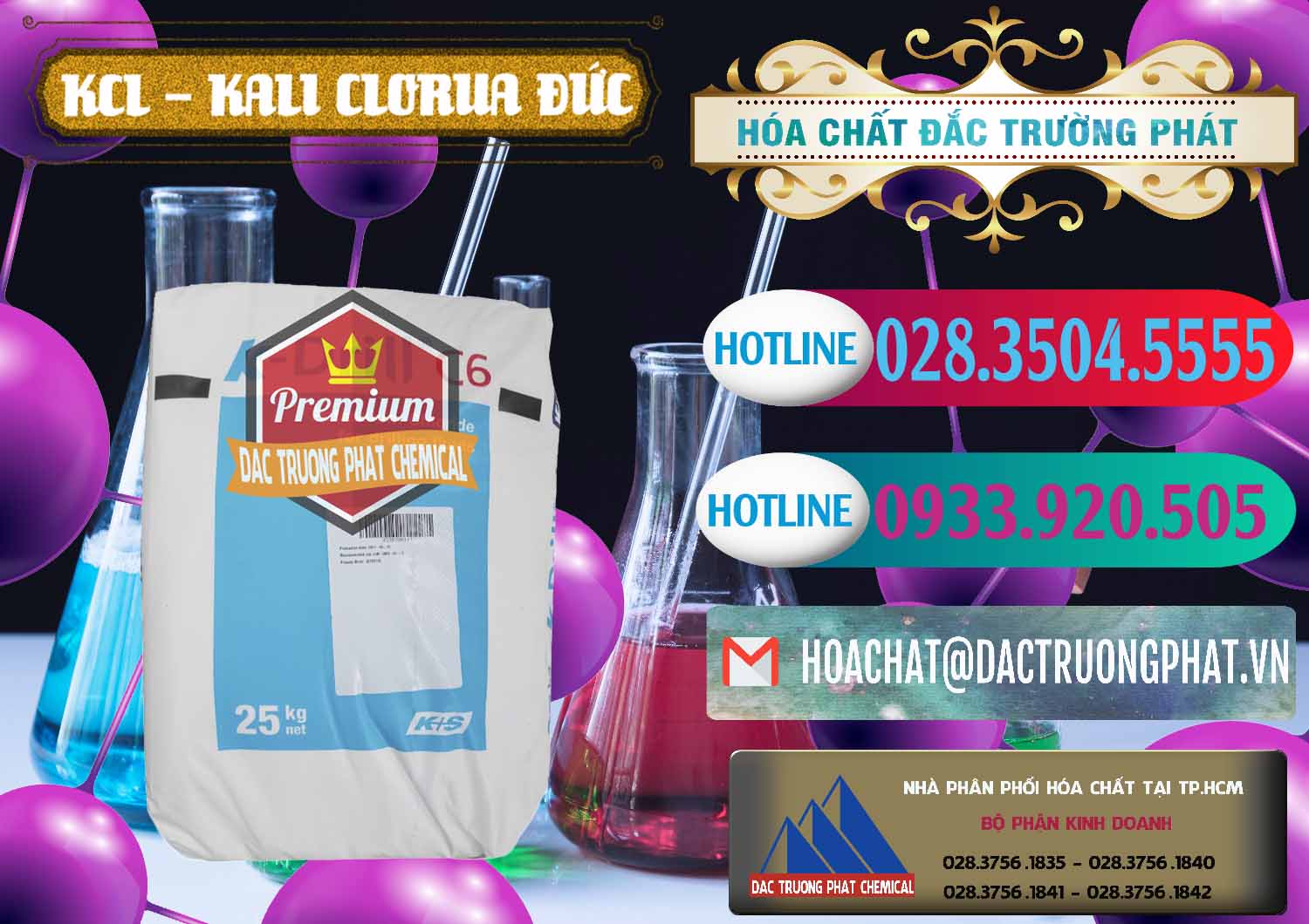 Cty chuyên cung cấp và bán KCL – Kali Clorua Trắng K DRILL Đức Germany - 0428 - Nơi bán và cung cấp hóa chất tại TP.HCM - truongphat.vn