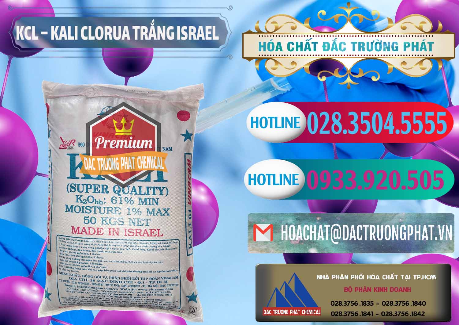 Cty chuyên phân phối ( bán ) KCL – Kali Clorua Trắng Israel - 0087 - Công ty cung cấp _ nhập khẩu hóa chất tại TP.HCM - truongphat.vn