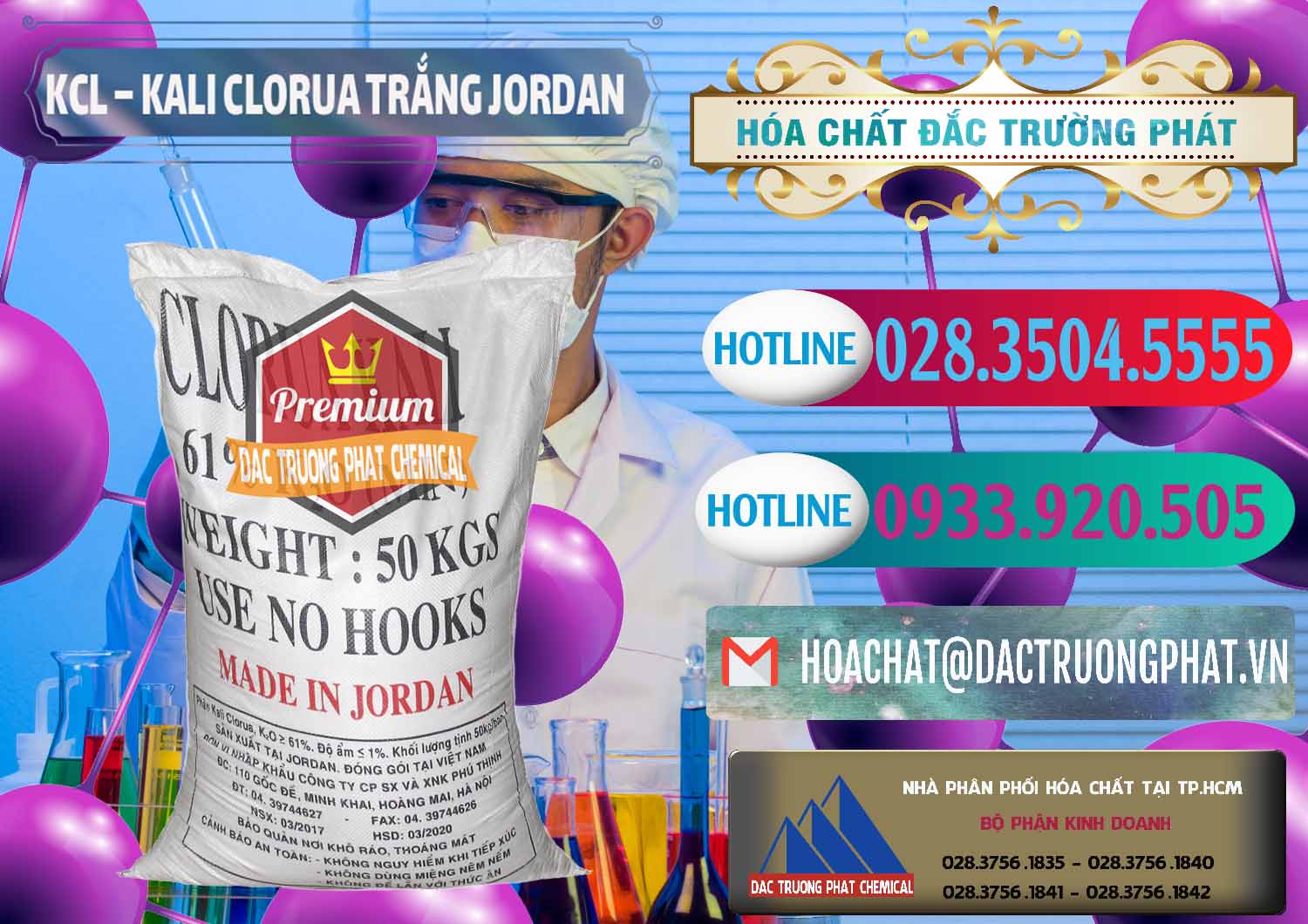 Nơi chuyên bán & cung ứng KCL – Kali Clorua Trắng Jordan - 0088 - Nơi bán và phân phối hóa chất tại TP.HCM - truongphat.vn