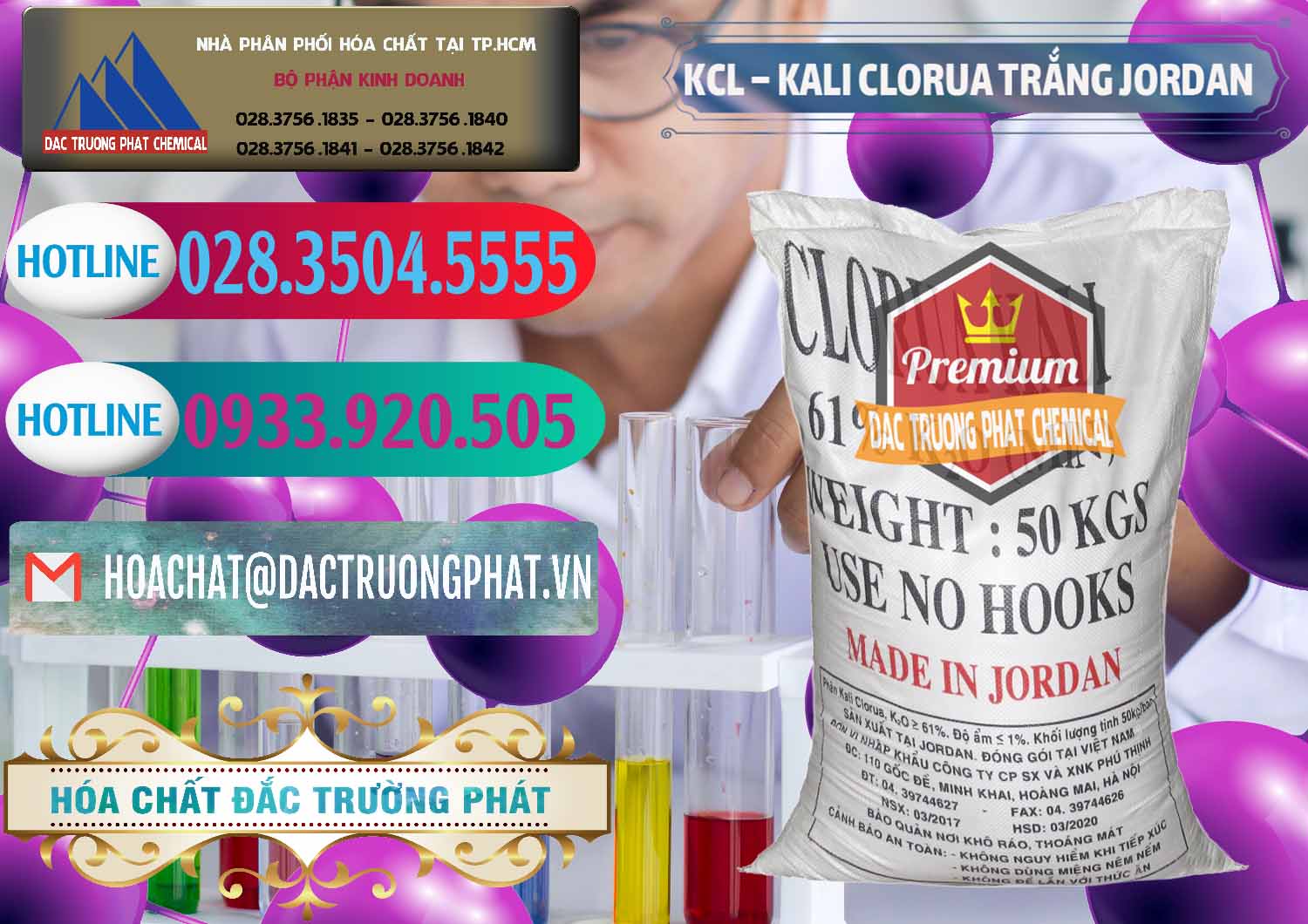 Chuyên kinh doanh - bán KCL – Kali Clorua Trắng Jordan - 0088 - Cty chuyên cung cấp ( nhập khẩu ) hóa chất tại TP.HCM - truongphat.vn