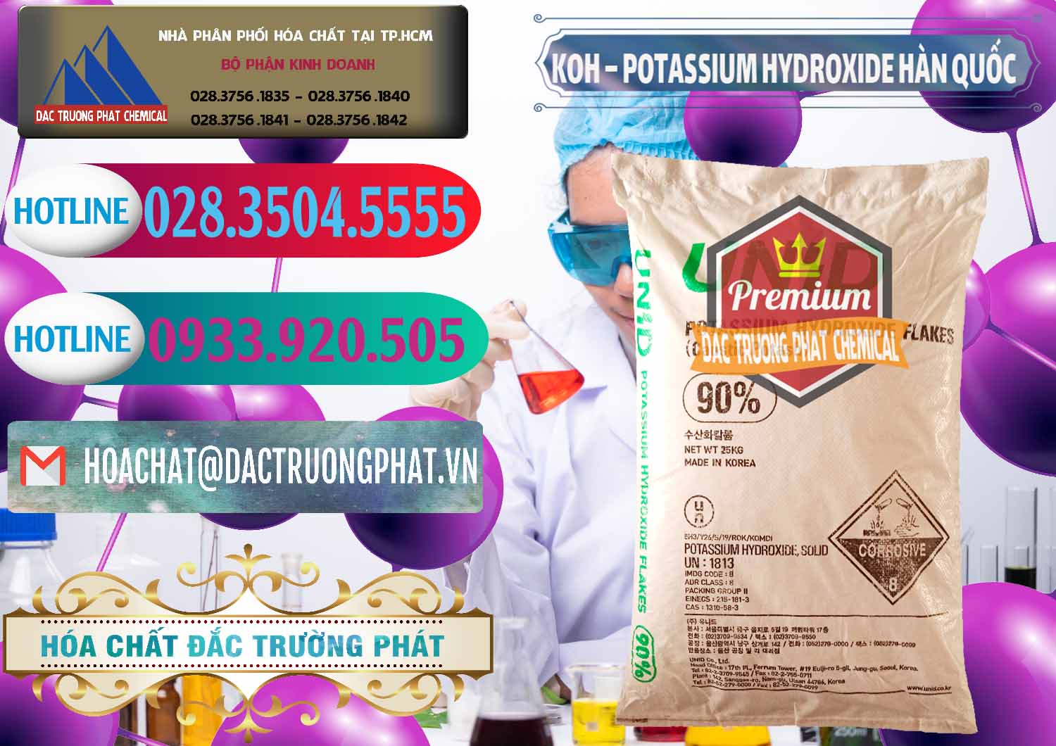 Chuyên cung cấp _ bán KOH ( 90%) – Potassium Hydroxide Unid Hàn Quốc Korea - 0090 - Cty cung cấp _ nhập khẩu hóa chất tại TP.HCM - truongphat.vn