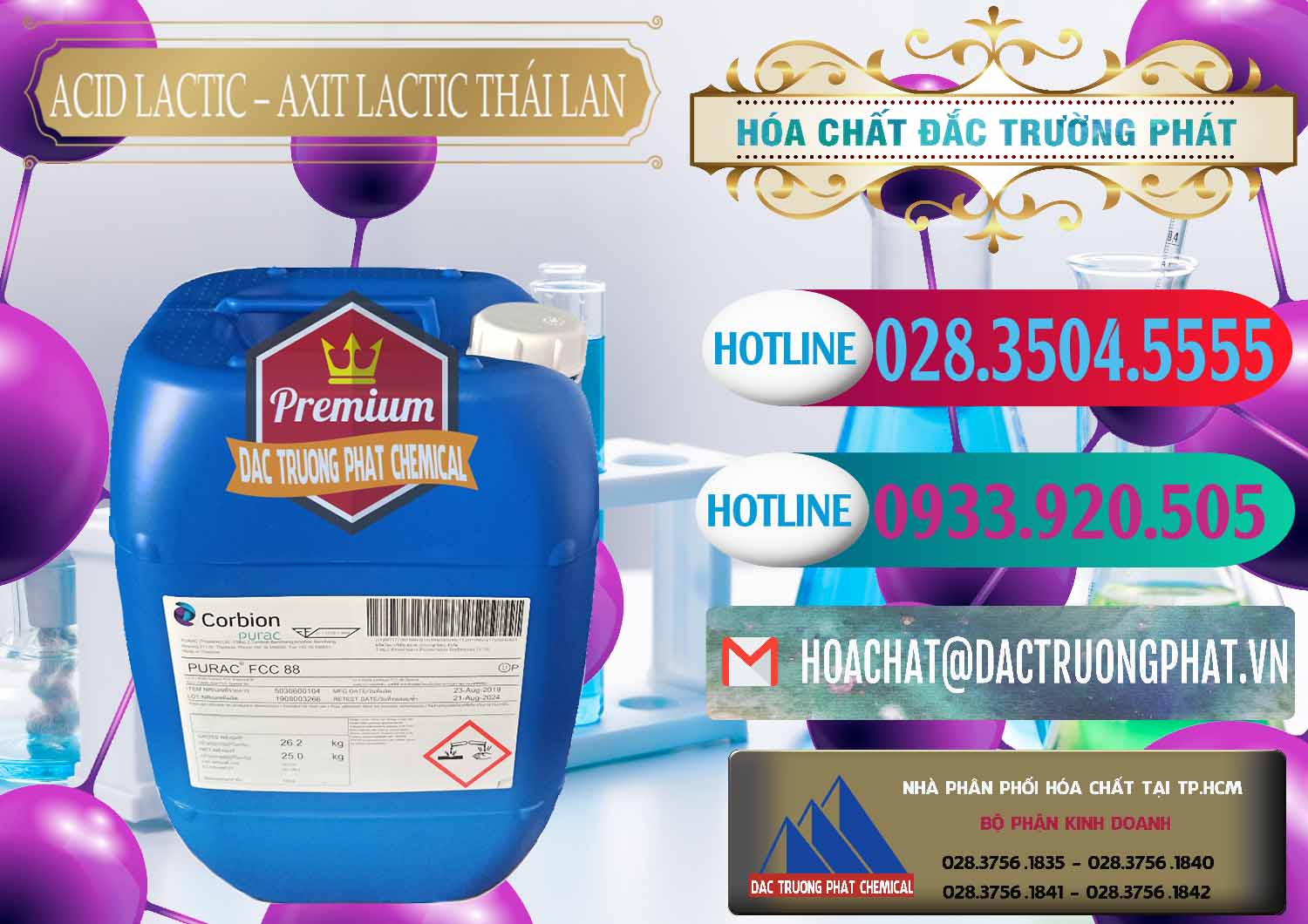 Công ty bán & cung cấp Acid Lactic – Axit Lactic Thái Lan Purac FCC 88 - 0012 - Công ty phân phối và cung ứng hóa chất tại TP.HCM - truongphat.vn