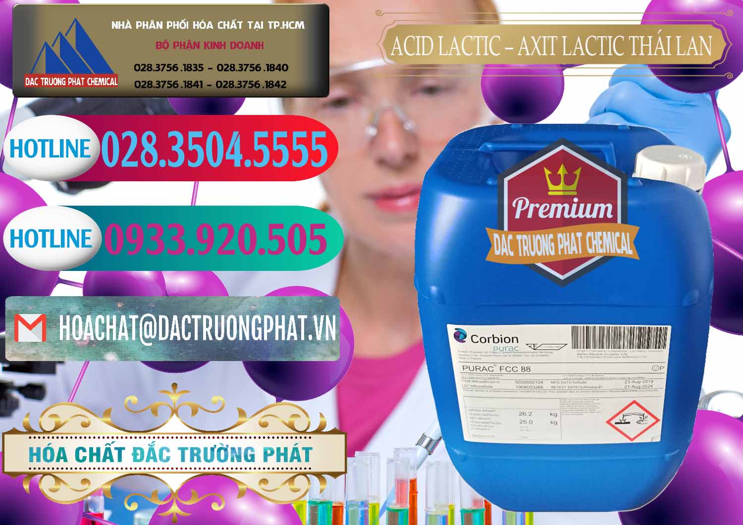 Cung ứng & bán Acid Lactic – Axit Lactic Thái Lan Purac FCC 88 - 0012 - Phân phối _ cung cấp hóa chất tại TP.HCM - truongphat.vn