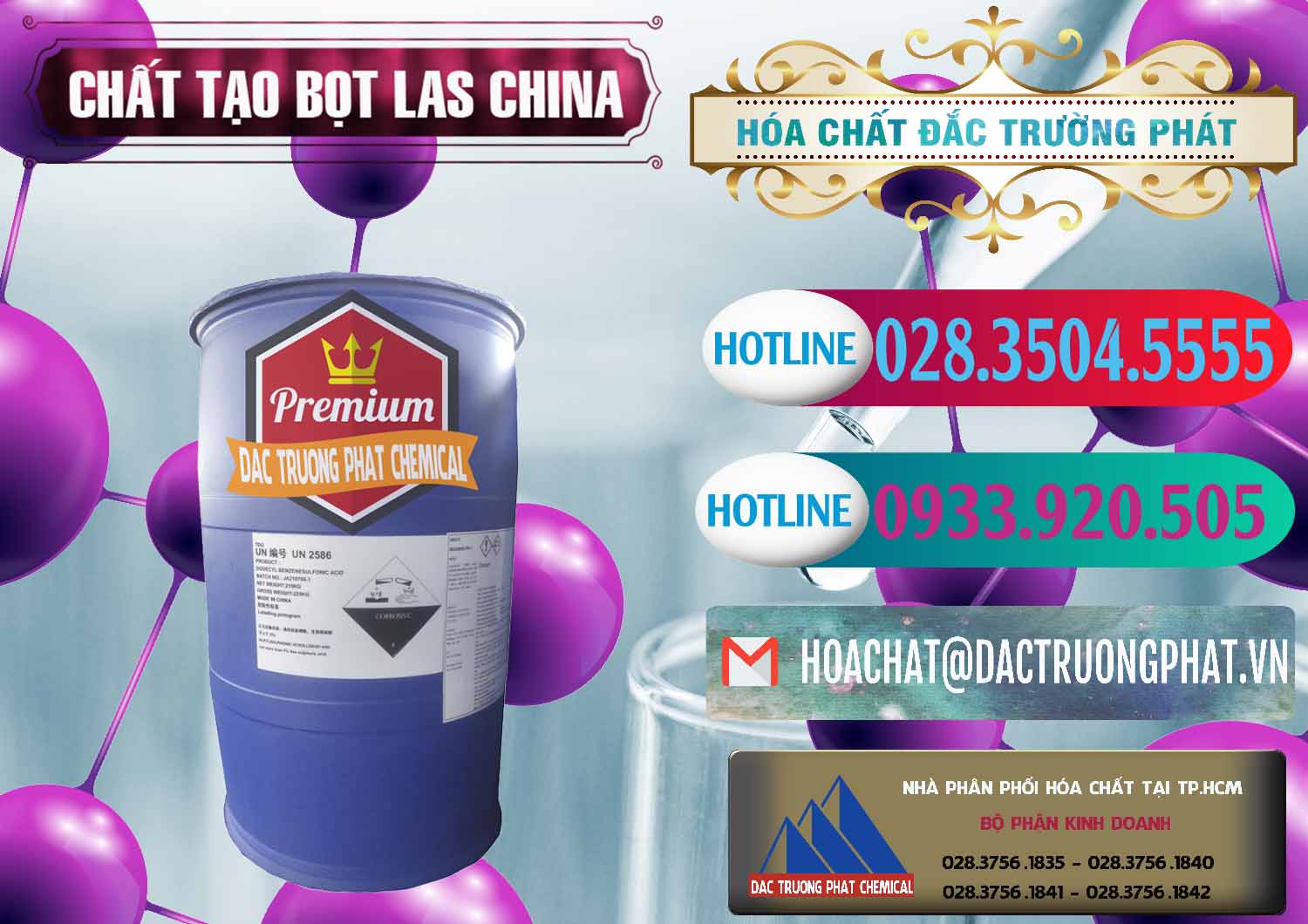 Đơn vị nhập khẩu _ bán Chất tạo bọt Las Trung Quốc China - 0451 - Cty chuyên bán và cung cấp hóa chất tại TP.HCM - truongphat.vn
