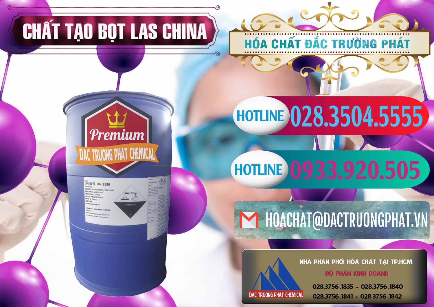 Nhà nhập khẩu - bán Chất tạo bọt Las Trung Quốc China - 0451 - Cty nhập khẩu _ phân phối hóa chất tại TP.HCM - truongphat.vn