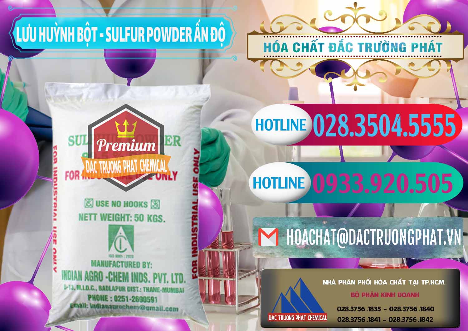 Nơi chuyên cung ứng ( bán ) Lưu huỳnh Bột - Sulfur Powder Ấn Độ India - 0347 - Công ty cung cấp - phân phối hóa chất tại TP.HCM - truongphat.vn