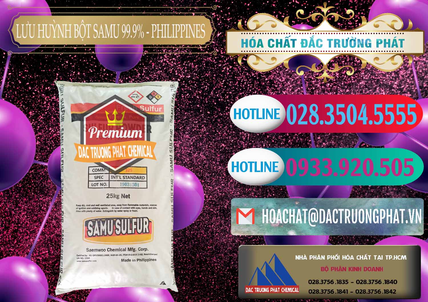 Chuyên cung cấp - bán Lưu huỳnh Bột - Sulfur Powder Samu Philippines - 0201 - Chuyên phân phối - kinh doanh hóa chất tại TP.HCM - truongphat.vn