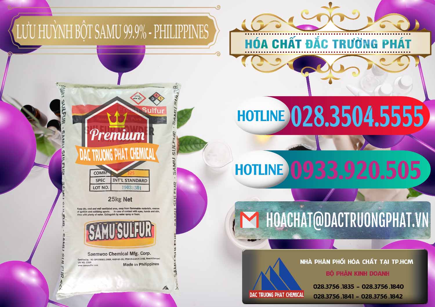 Nơi kinh doanh _ bán Lưu huỳnh Bột - Sulfur Powder Samu Philippines - 0201 - Chuyên bán ( phân phối ) hóa chất tại TP.HCM - truongphat.vn