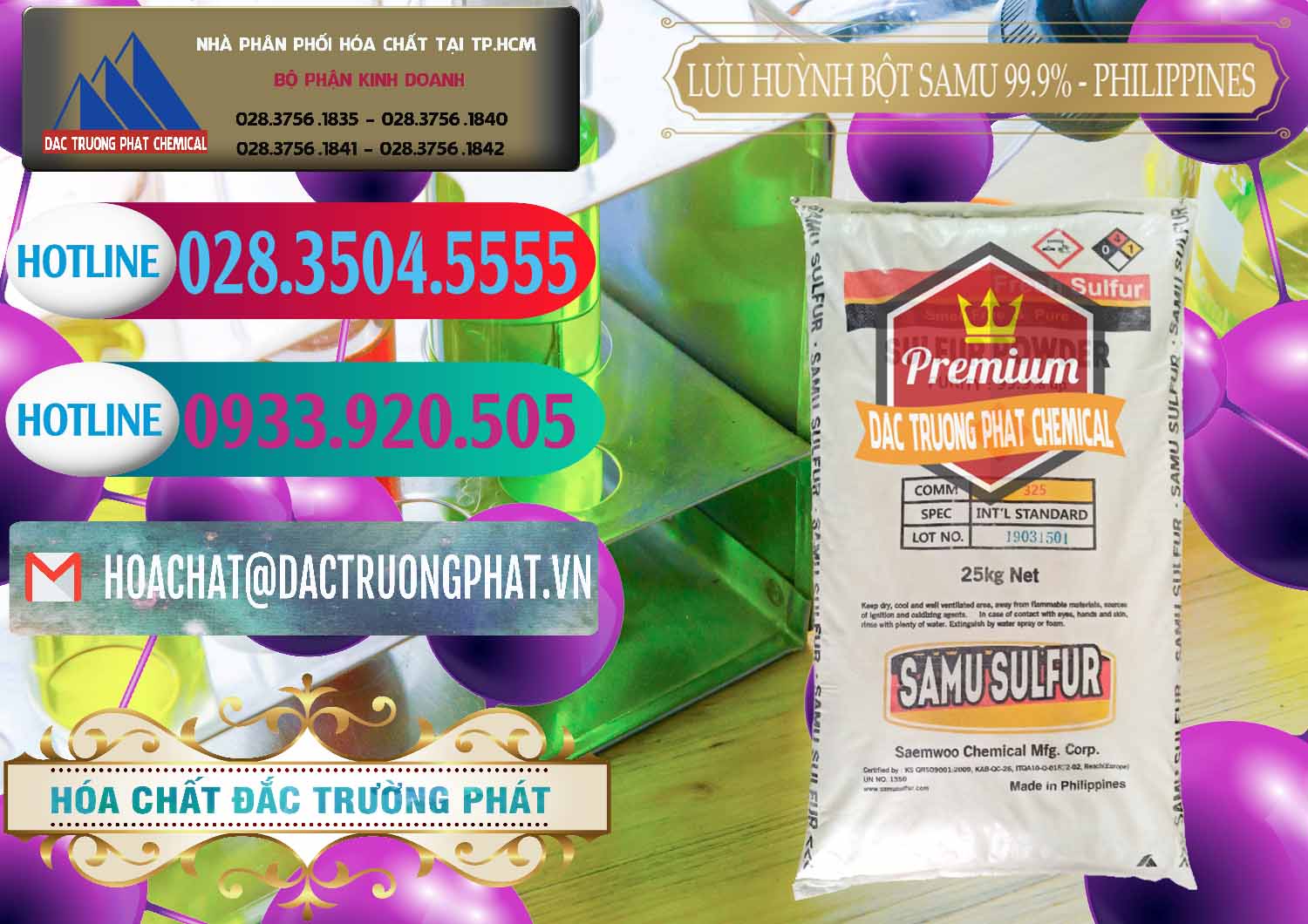 Công ty nhập khẩu & bán Lưu huỳnh Bột - Sulfur Powder Samu Philippines - 0201 - Nơi chuyên nhập khẩu ( phân phối ) hóa chất tại TP.HCM - truongphat.vn