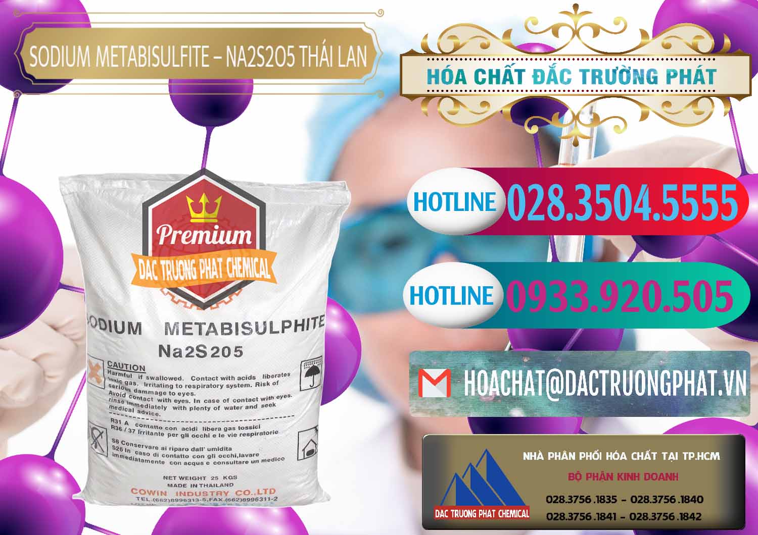 Nơi chuyên cung cấp - bán Sodium Metabisulfite - NA2S2O5 Thái Lan Cowin - 0145 - Nơi phân phối ( cung cấp ) hóa chất tại TP.HCM - truongphat.vn