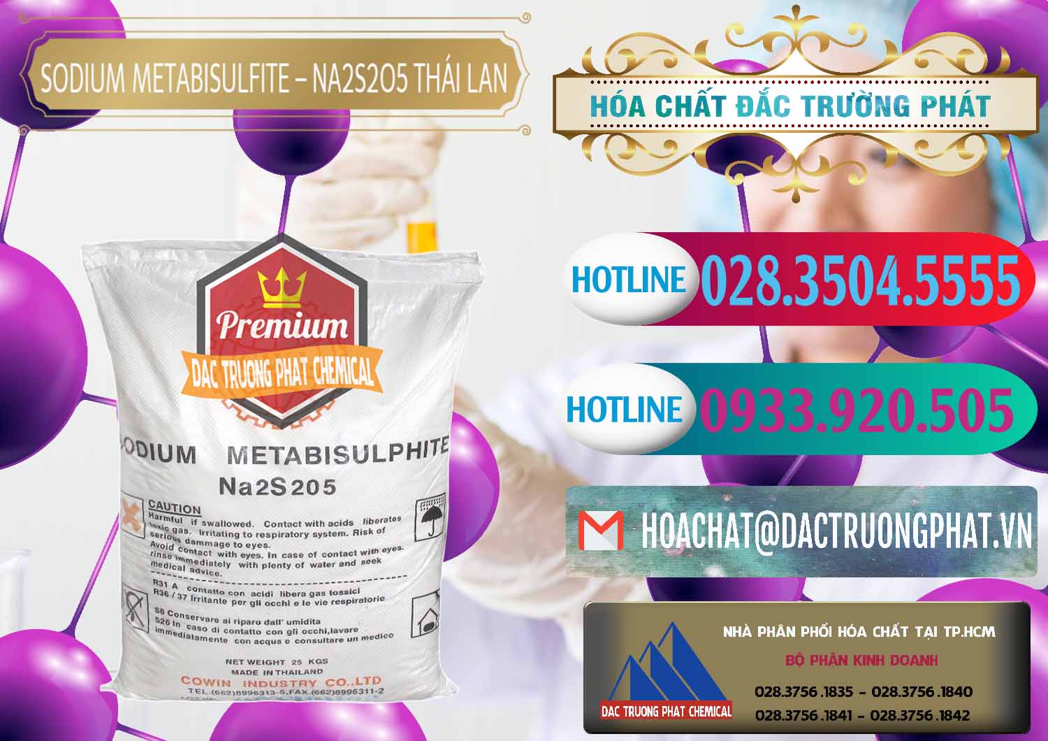 Nhà cung cấp _ bán Sodium Metabisulfite - NA2S2O5 Thái Lan Cowin - 0145 - Chuyên cung cấp & nhập khẩu hóa chất tại TP.HCM - truongphat.vn