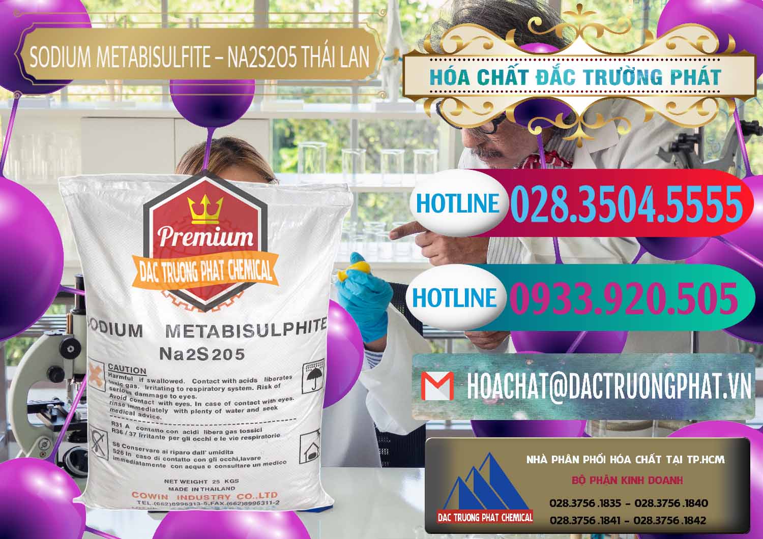 Cty bán _ cung ứng Sodium Metabisulfite - NA2S2O5 Thái Lan Cowin - 0145 - Cty chuyên cung cấp và kinh doanh hóa chất tại TP.HCM - truongphat.vn
