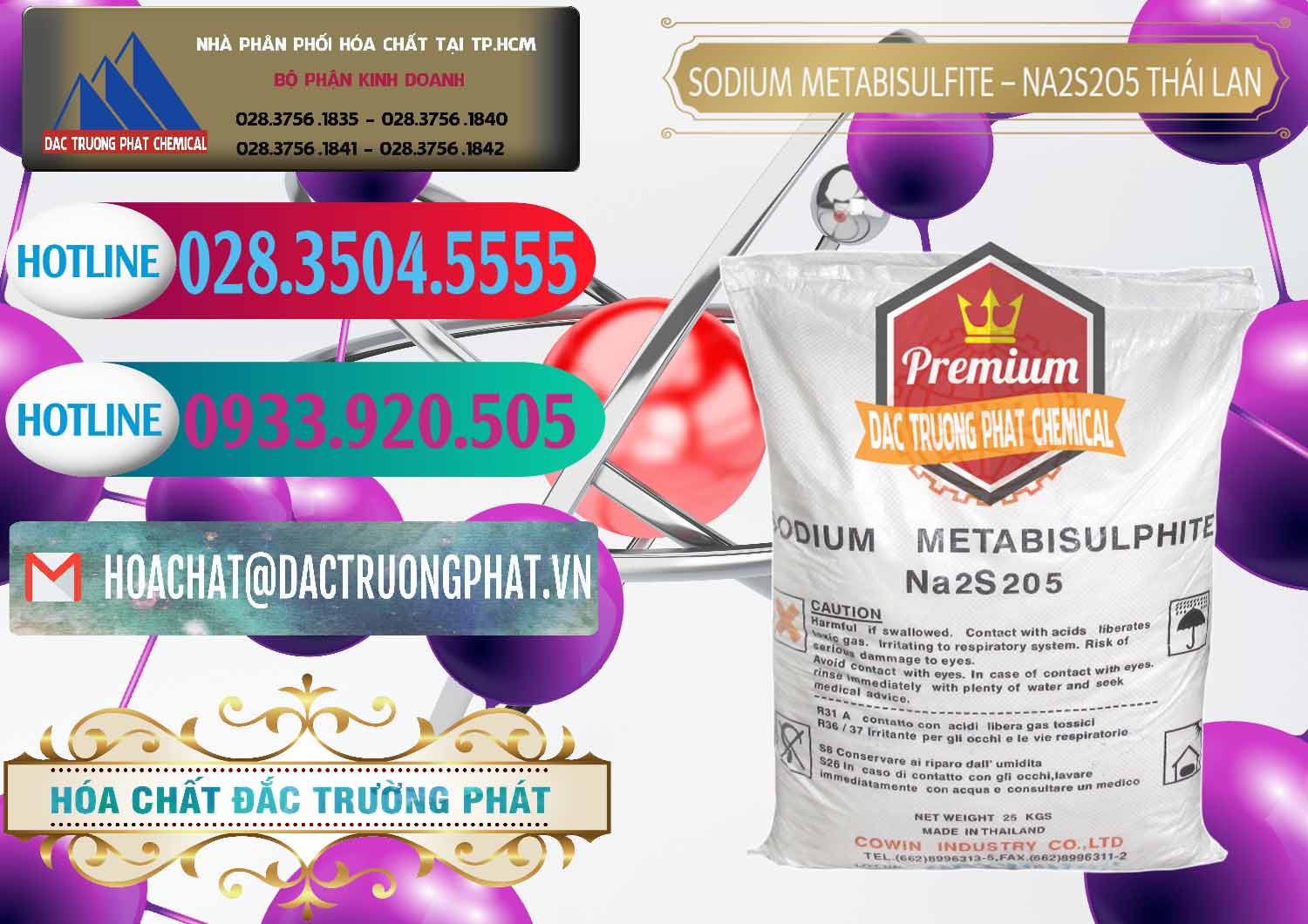 Đơn vị cung cấp _ bán Sodium Metabisulfite - NA2S2O5 Thái Lan Cowin - 0145 - Cung cấp & phân phối hóa chất tại TP.HCM - truongphat.vn
