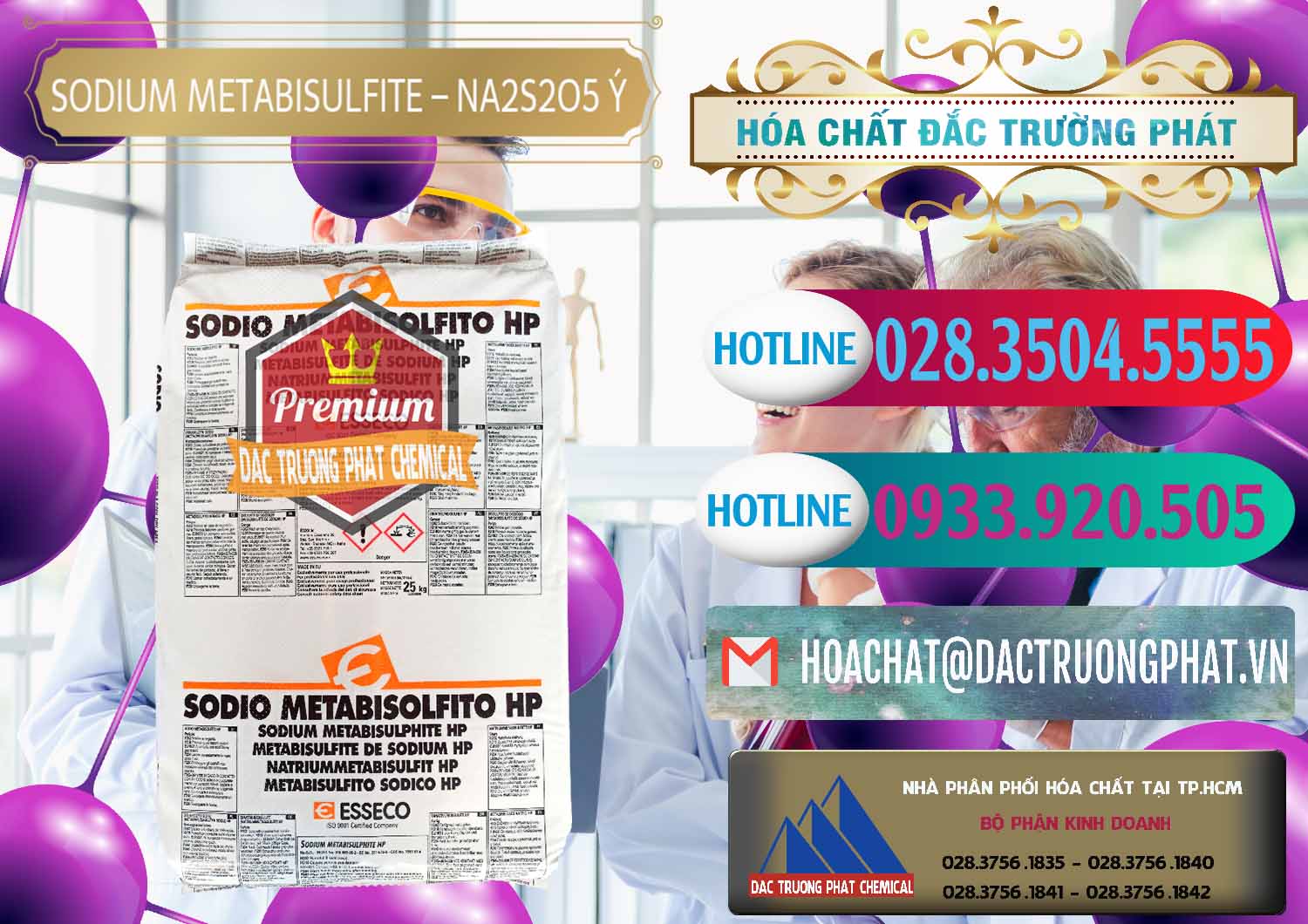Nơi cung cấp _ bán Sodium Metabisulfite - NA2S2O5 Food Grade Esseco Ý Italy - 0146 - Công ty chuyên cung cấp ( bán ) hóa chất tại TP.HCM - truongphat.vn