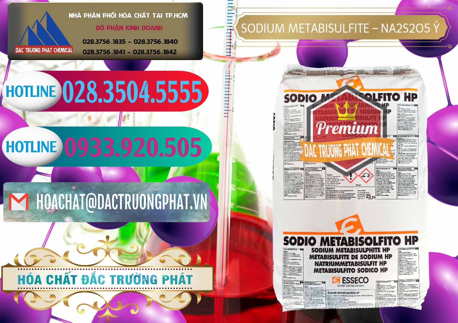 Công ty cung ứng ( bán ) Sodium Metabisulfite - NA2S2O5 Food Grade Esseco Ý Italy - 0146 - Đơn vị chuyên bán và cung cấp hóa chất tại TP.HCM - truongphat.vn
