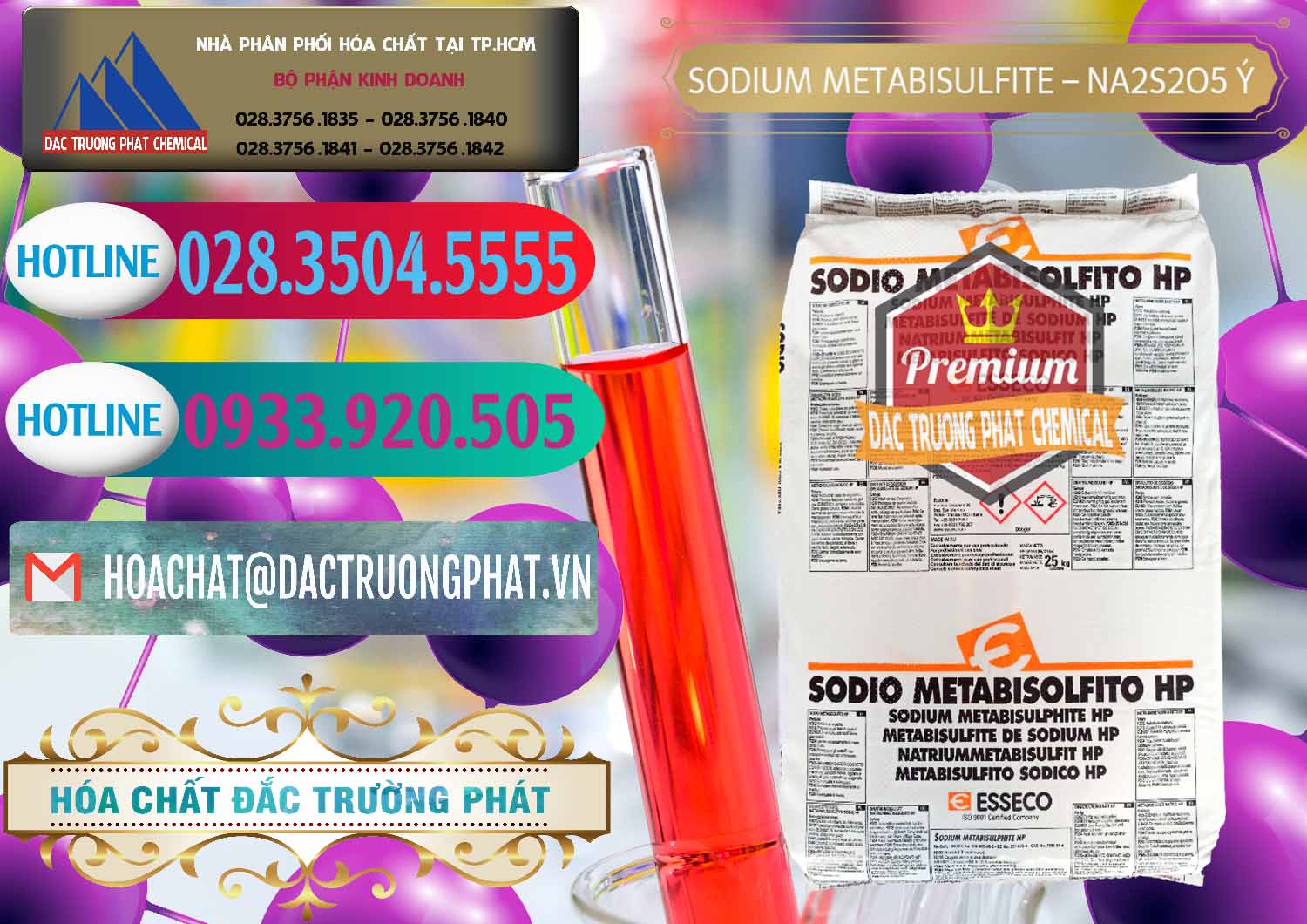 Nơi chuyên cung ứng - bán Sodium Metabisulfite - NA2S2O5 Food Grade Esseco Ý Italy - 0146 - Công ty cung cấp ( bán ) hóa chất tại TP.HCM - truongphat.vn