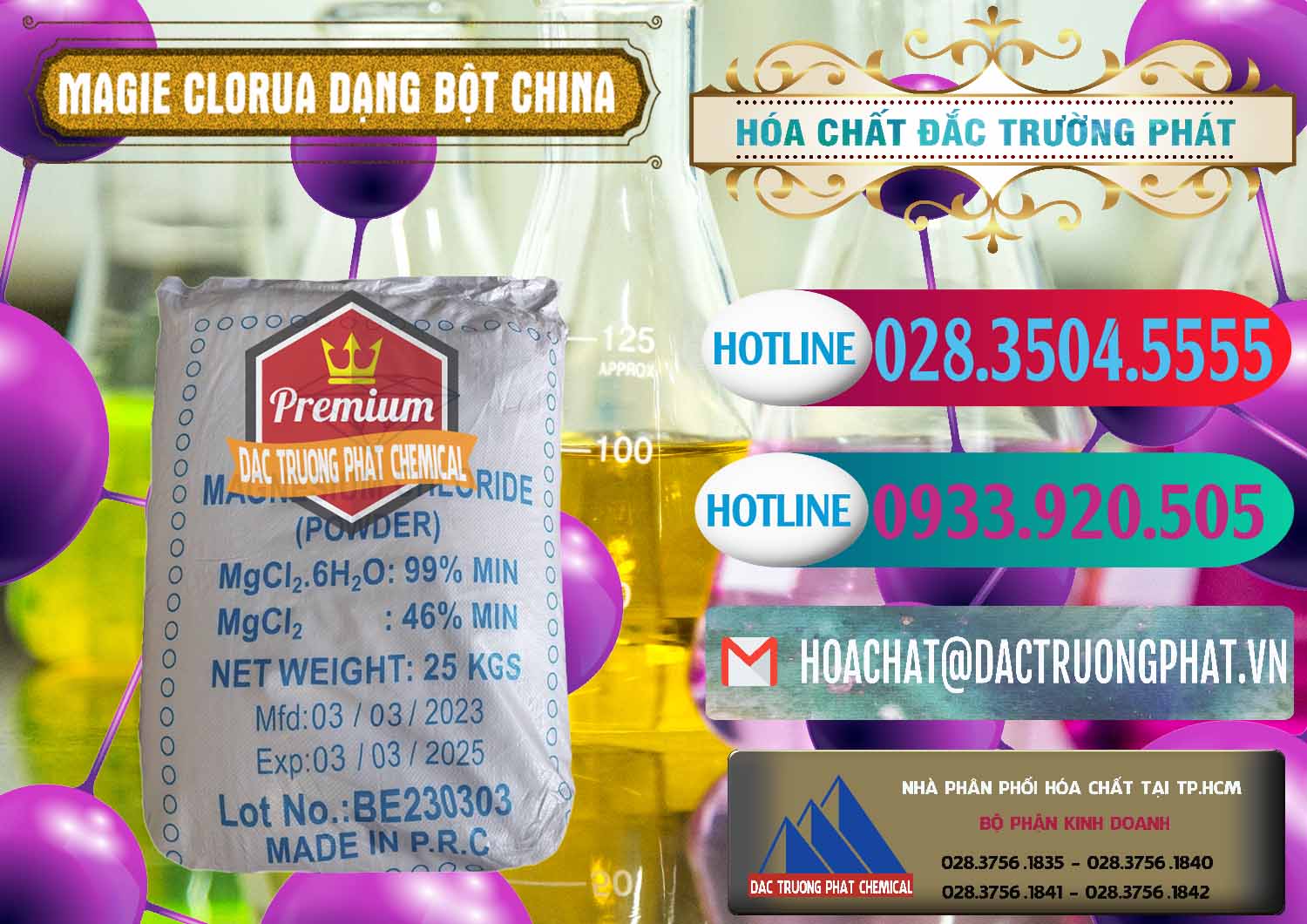 Công ty chuyên phân phối _ bán Magie Clorua – MGCL2 96% Dạng Bột Logo Kim Cương Trung Quốc China - 0387 - Đơn vị chuyên phân phối _ bán hóa chất tại TP.HCM - truongphat.vn
