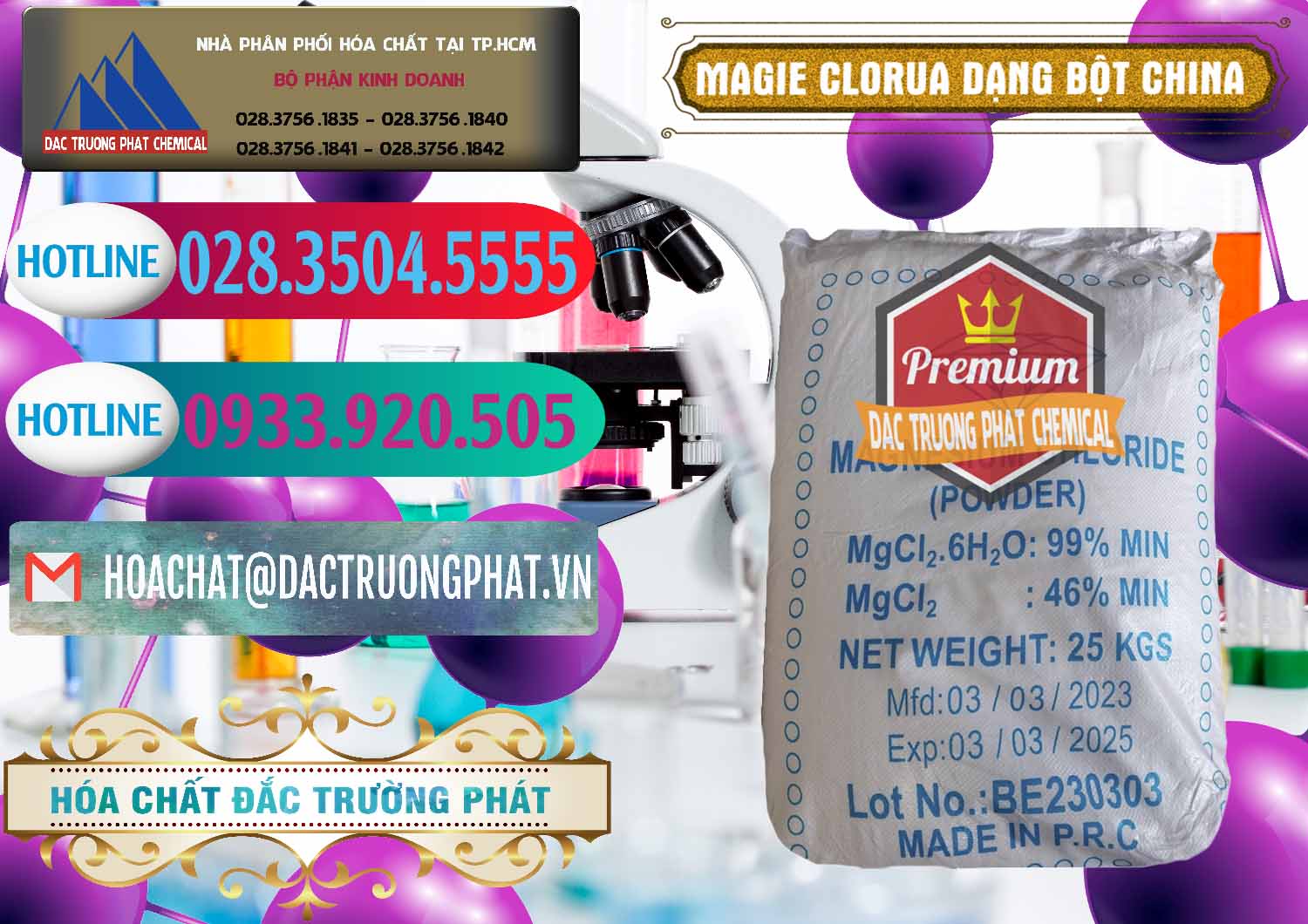 Nơi nhập khẩu - bán Magie Clorua – MGCL2 96% Dạng Bột Logo Kim Cương Trung Quốc China - 0387 - Kinh doanh - phân phối hóa chất tại TP.HCM - truongphat.vn