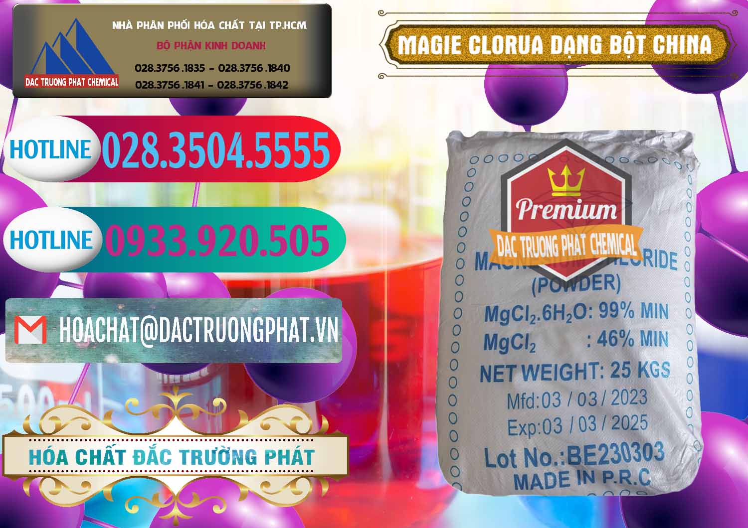 Nơi bán ( cung ứng ) Magie Clorua – MGCL2 96% Dạng Bột Logo Kim Cương Trung Quốc China - 0387 - Nơi phân phối - kinh doanh hóa chất tại TP.HCM - truongphat.vn