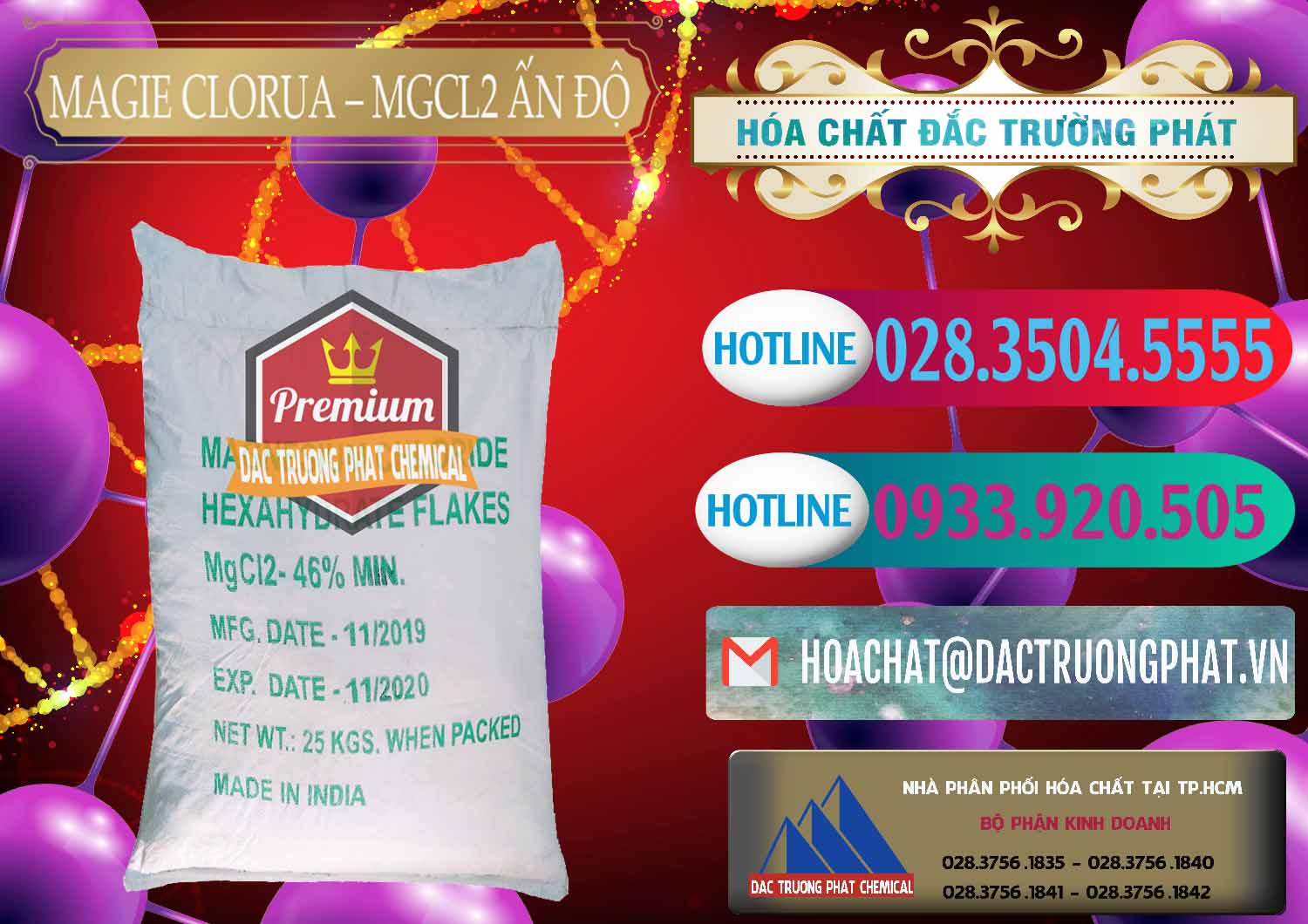 Kinh doanh và bán Magie Clorua – MGCL2 46% Dạng Vảy Ấn Độ India - 0092 - Chuyên phân phối ( bán ) hóa chất tại TP.HCM - truongphat.vn