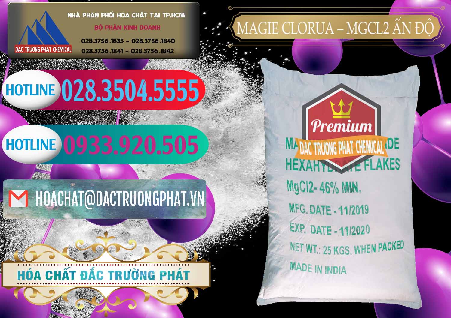 Bán ( cung cấp ) Magie Clorua – MGCL2 46% Dạng Vảy Ấn Độ India - 0092 - Nơi bán ( phân phối ) hóa chất tại TP.HCM - truongphat.vn