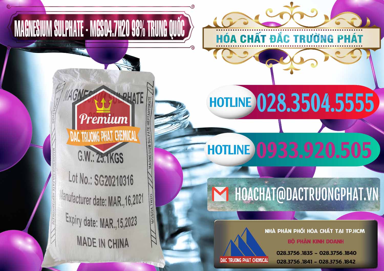 Đơn vị cung cấp _ bán MGSO4.7H2O – Magnesium Sulphate 98% Trung Quốc China - 0229 - Nhà phân phối & cung cấp hóa chất tại TP.HCM - truongphat.vn