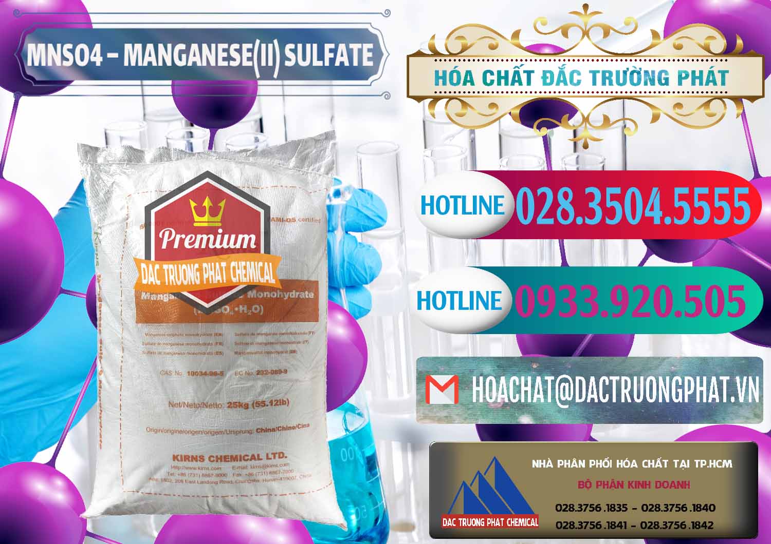 Đơn vị chuyên kinh doanh _ bán MNSO4 – Manganese (II) Sulfate Kirns Trung Quốc China - 0095 - Nơi chuyên phân phối ( kinh doanh ) hóa chất tại TP.HCM - truongphat.vn