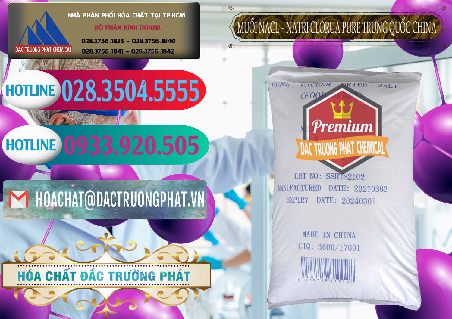 Kinh doanh ( bán ) Muối NaCL – Sodium Chloride Pure Trung Quốc China - 0230 - Nơi chuyên cung cấp _ bán hóa chất tại TP.HCM - truongphat.vn