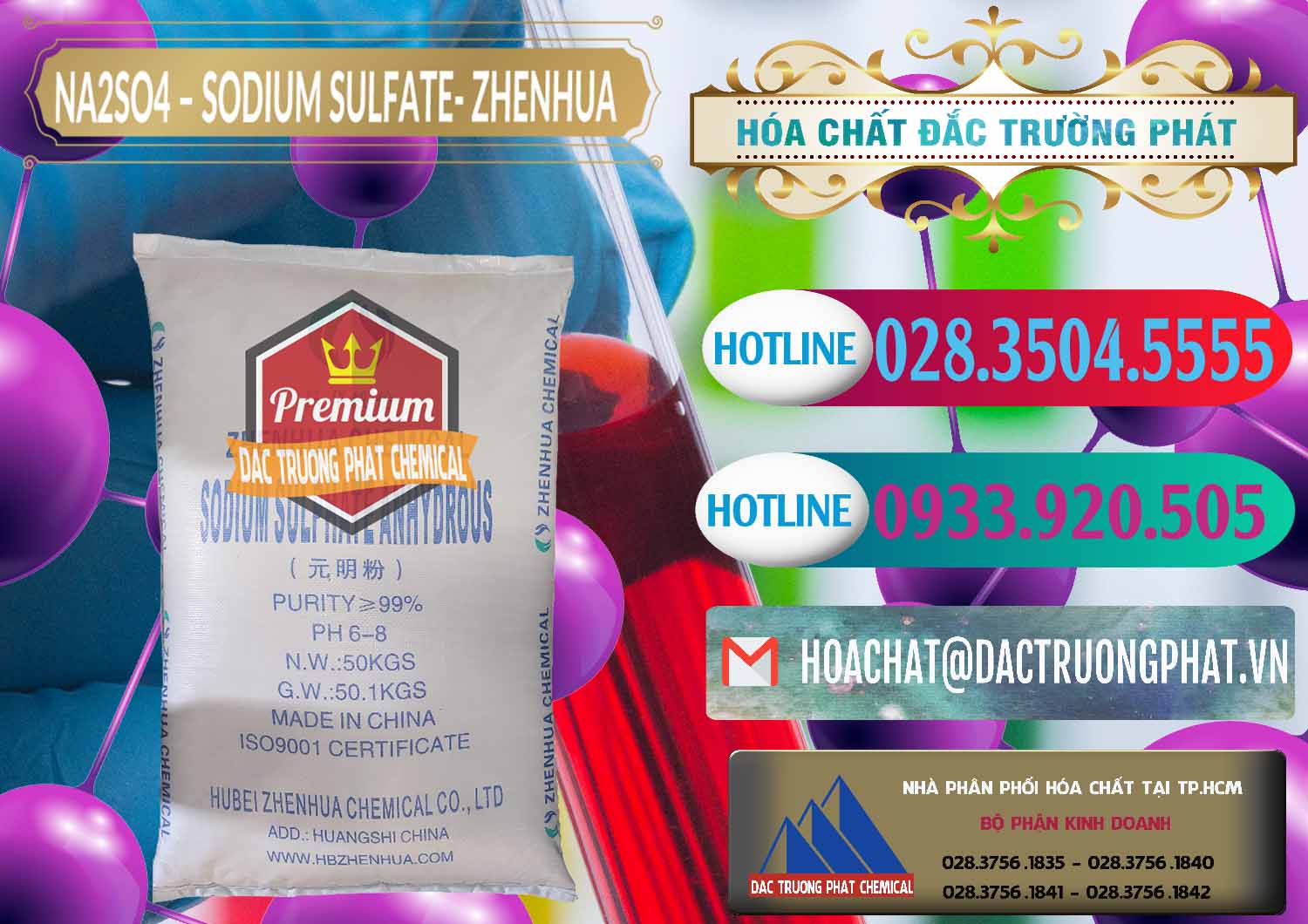 Chuyên phân phối _ bán Sodium Sulphate - Muối Sunfat Na2SO4 Zhenhua Trung Quốc China - 0101 - Công ty cung cấp - kinh doanh hóa chất tại TP.HCM - truongphat.vn