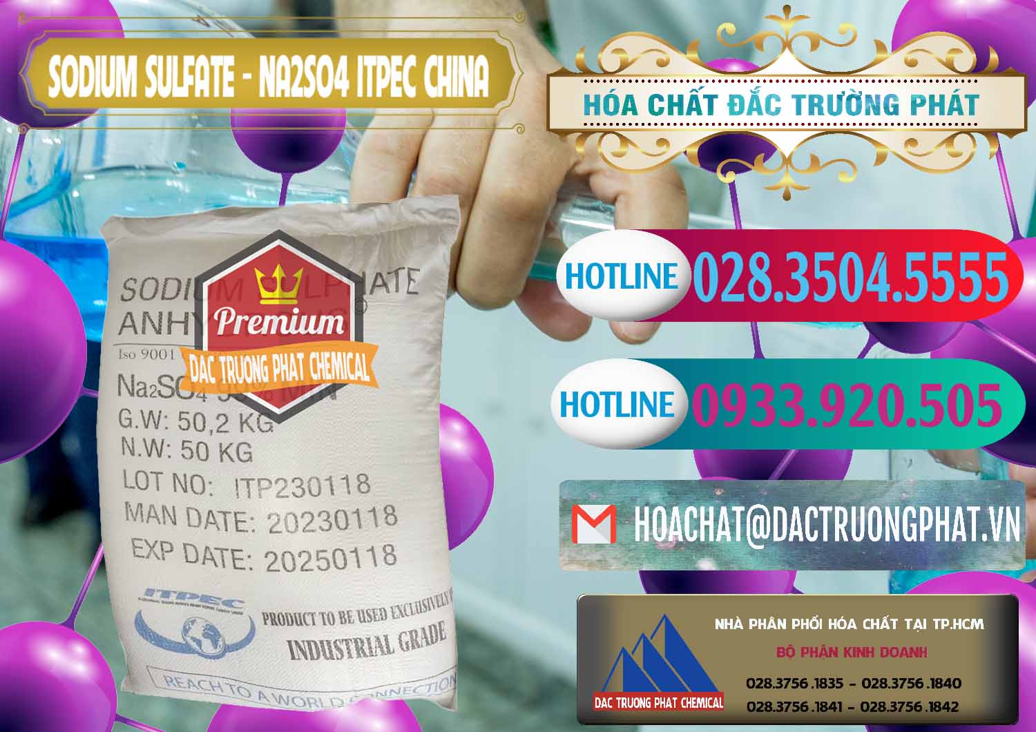 Chuyên bán ( cung cấp ) Sodium Sulphate - Muối Sunfat Na2SO4 ITPEC Trung Quốc China - 0340 - Nơi chuyên kinh doanh & cung cấp hóa chất tại TP.HCM - truongphat.vn