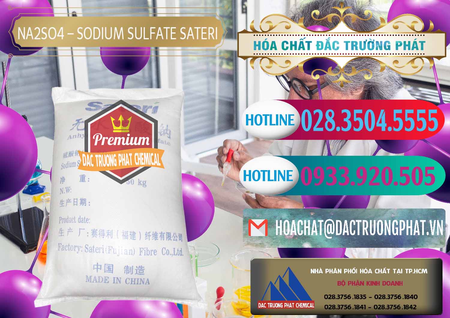 Nhà cung cấp - bán Sodium Sulphate - Muối Sunfat Na2SO4 Sateri Trung Quốc China - 0100 - Đơn vị chuyên bán ( phân phối ) hóa chất tại TP.HCM - truongphat.vn