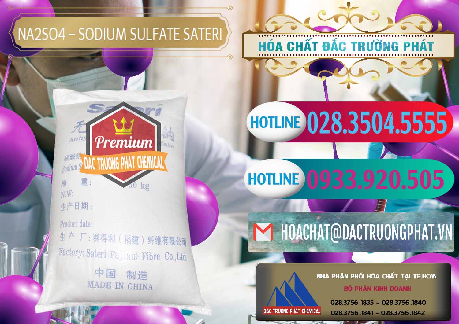 Cty chuyên kinh doanh & bán Sodium Sulphate - Muối Sunfat Na2SO4 Sateri Trung Quốc China - 0100 - Công ty chuyên cung cấp và kinh doanh hóa chất tại TP.HCM - truongphat.vn