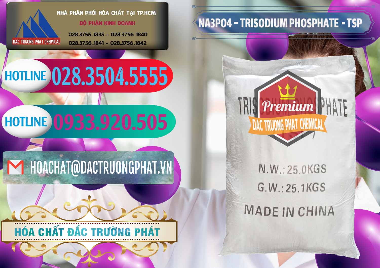 Nhà cung cấp # bán Sodium Phosphate × Natri Phosphate Bột TSP Trung Quốc China tại Vĩnh Long Chuyên phân phối & bán Na3PO4 – Trisodium Phosphate Trung Quốc China TSP - 0103 - Đơn vị cung cấp và phân phối hóa chất tại TP.HCM - truongphat.vn