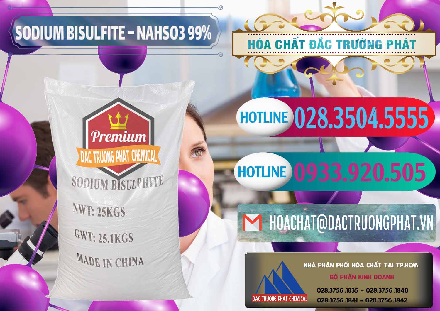 Cty kinh doanh ( bán ) Sodium Bisulfite – NAHSO3 Trung Quốc China - 0140 - Công ty bán và cung cấp hóa chất tại TP.HCM - truongphat.vn