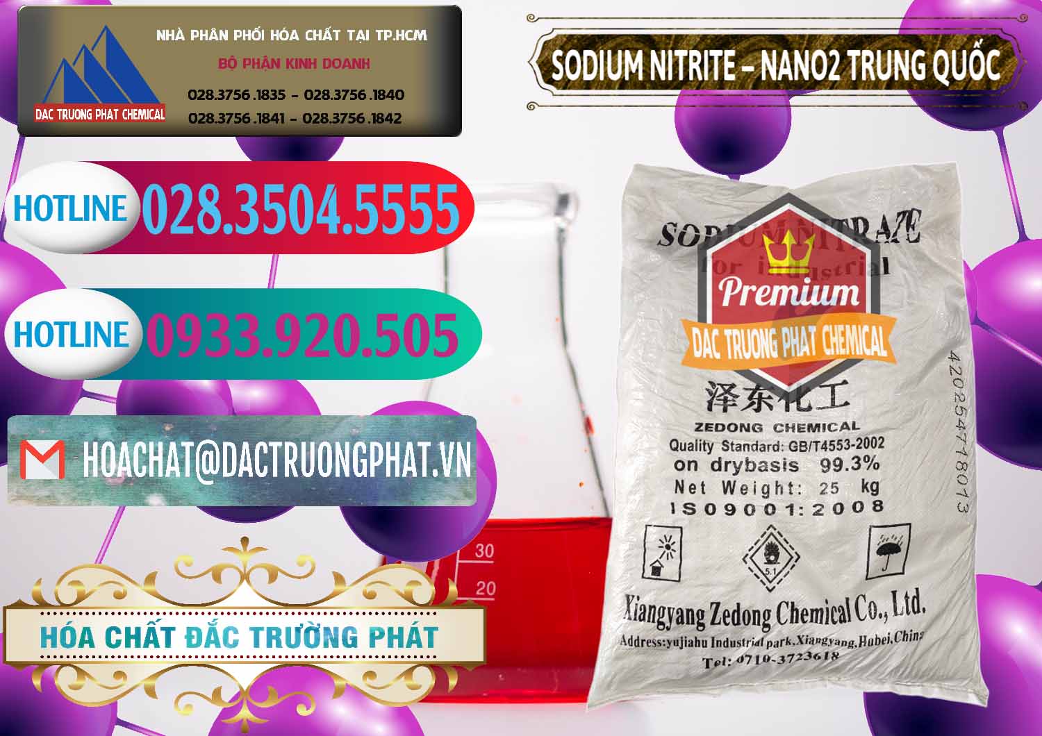 Cty chuyên nhập khẩu ( bán ) Sodium Nitrite - NANO2 Zedong Trung Quốc China - 0149 - Đơn vị cung cấp _ phân phối hóa chất tại TP.HCM - truongphat.vn