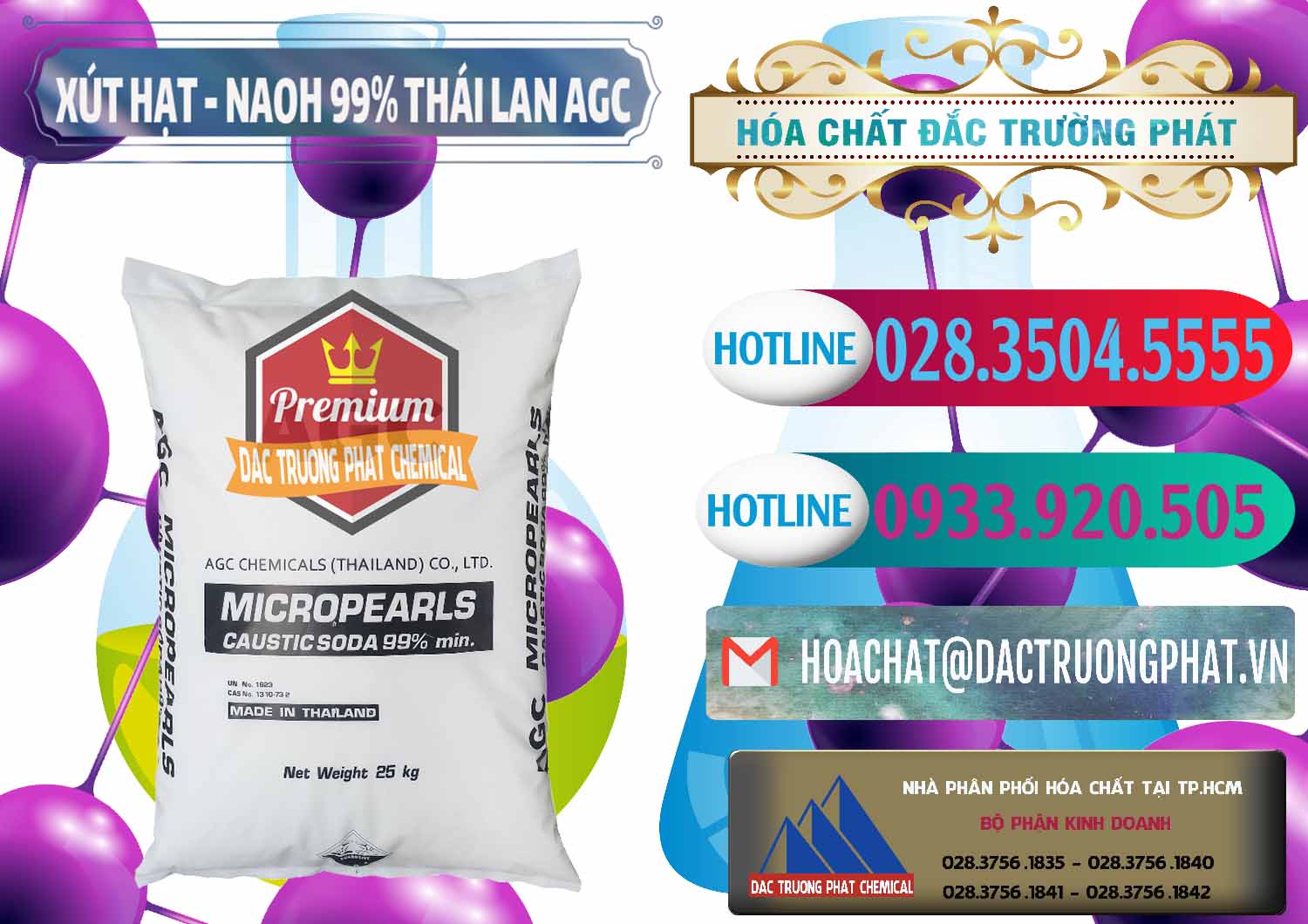 Đơn vị chuyên cung cấp ( bán ) Xút Hạt - NaOH Bột 99% AGC Thái Lan - 0168 - Bán & phân phối hóa chất tại TP.HCM - truongphat.vn