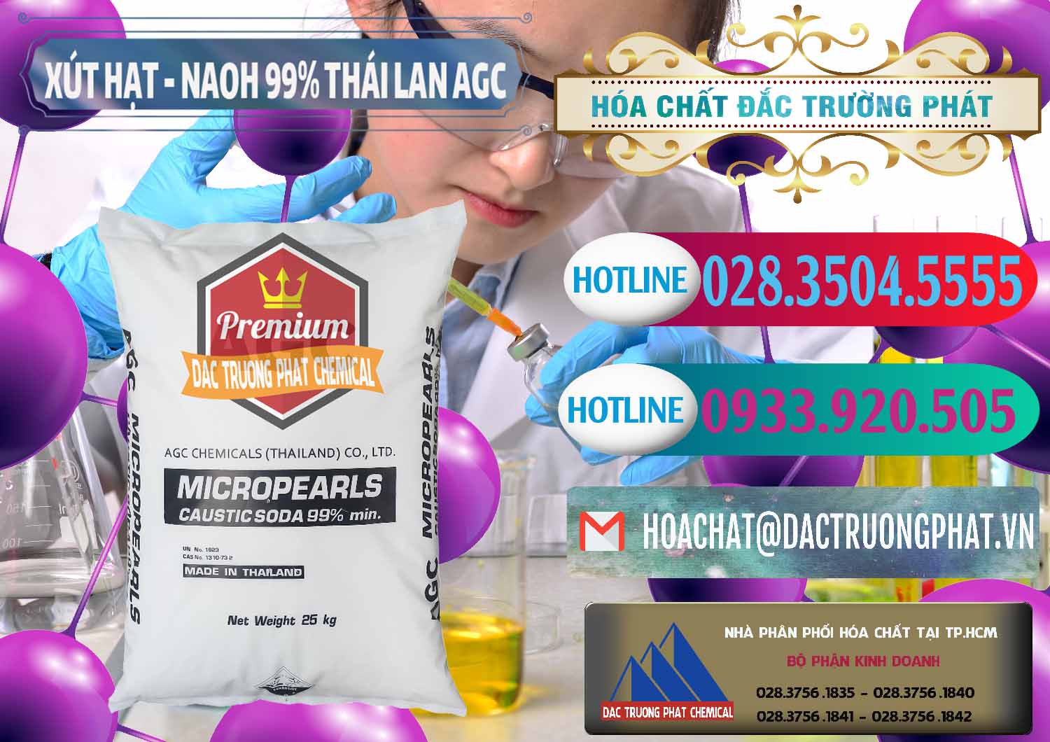 Nơi phân phối & bán Xút Hạt - NaOH Bột 99% AGC Thái Lan - 0168 - Nơi cung cấp - phân phối hóa chất tại TP.HCM - truongphat.vn