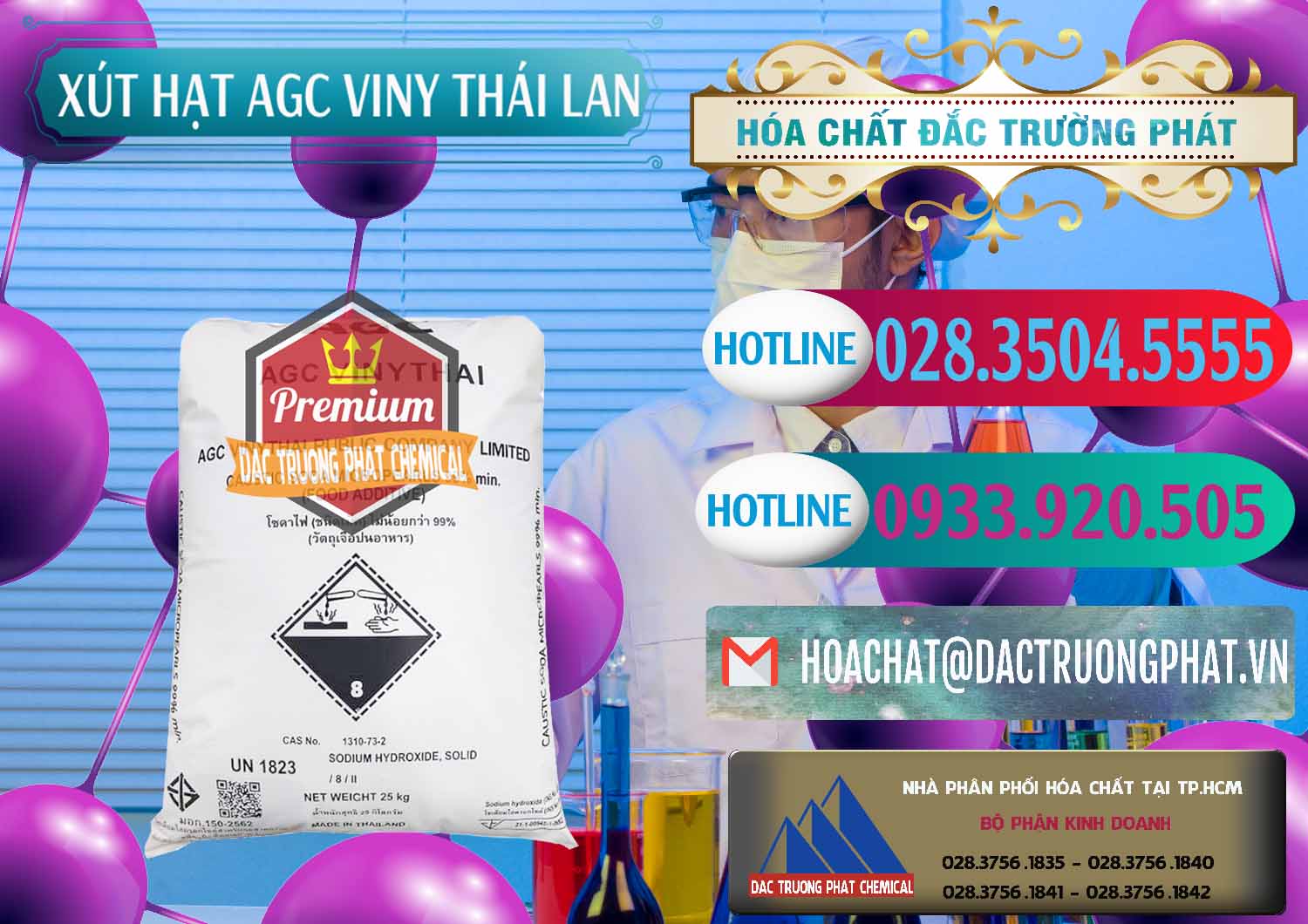 Đơn vị nhập khẩu và bán Xút Hạt - NaOH Bột 99% AGC Viny Thái Lan - 0399 - Công ty bán và cung cấp hóa chất tại TP.HCM - truongphat.vn