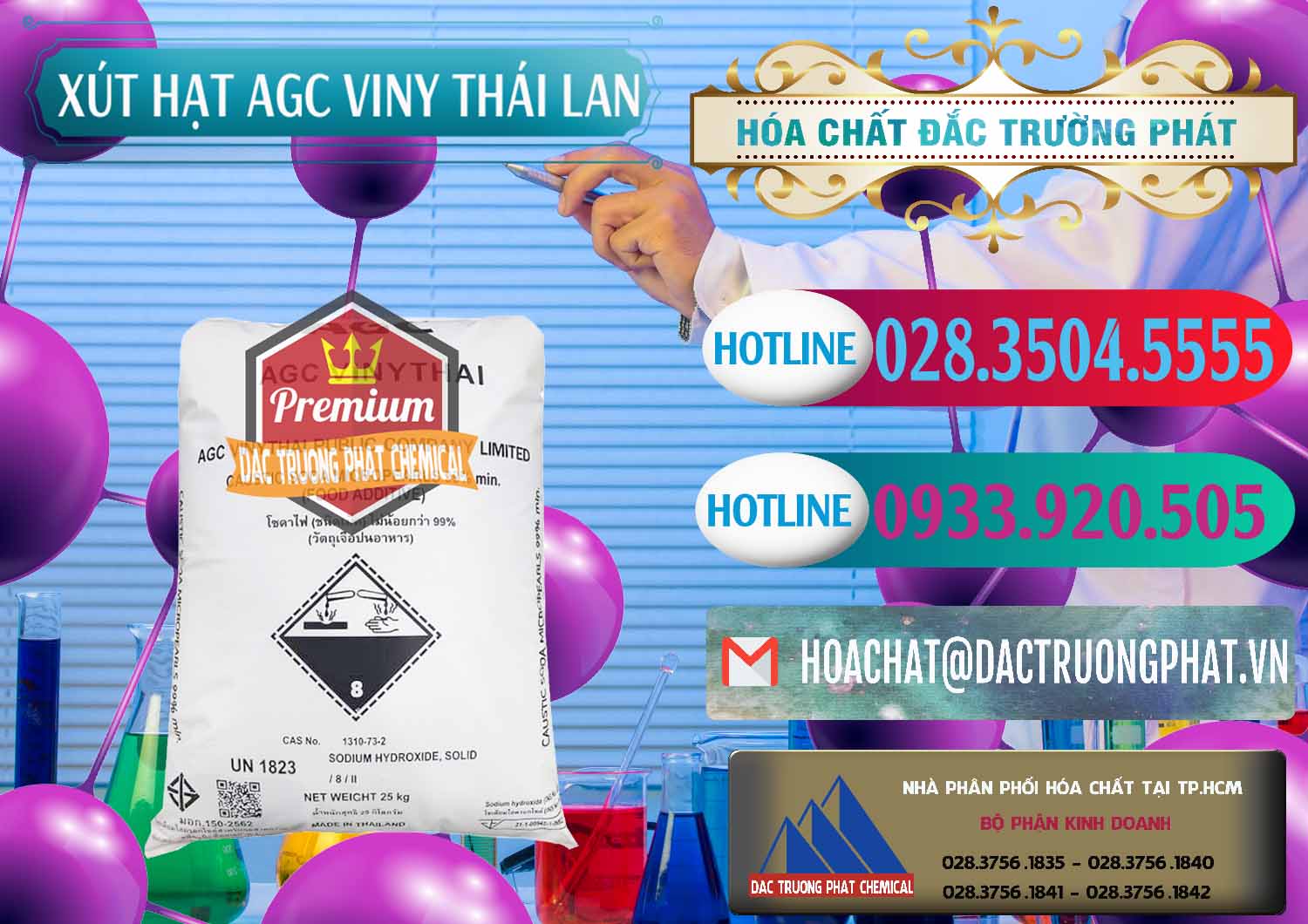 Nơi chuyên kinh doanh và bán Xút Hạt - NaOH Bột 99% AGC Viny Thái Lan - 0399 - Đơn vị chuyên nhập khẩu và cung cấp hóa chất tại TP.HCM - truongphat.vn